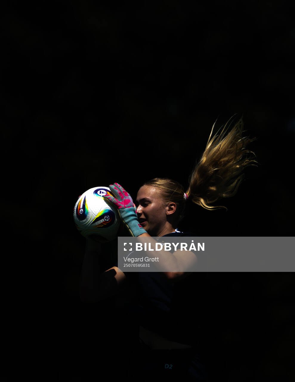 Goalkeeper Selma Panengstuen of the Norwegian women's