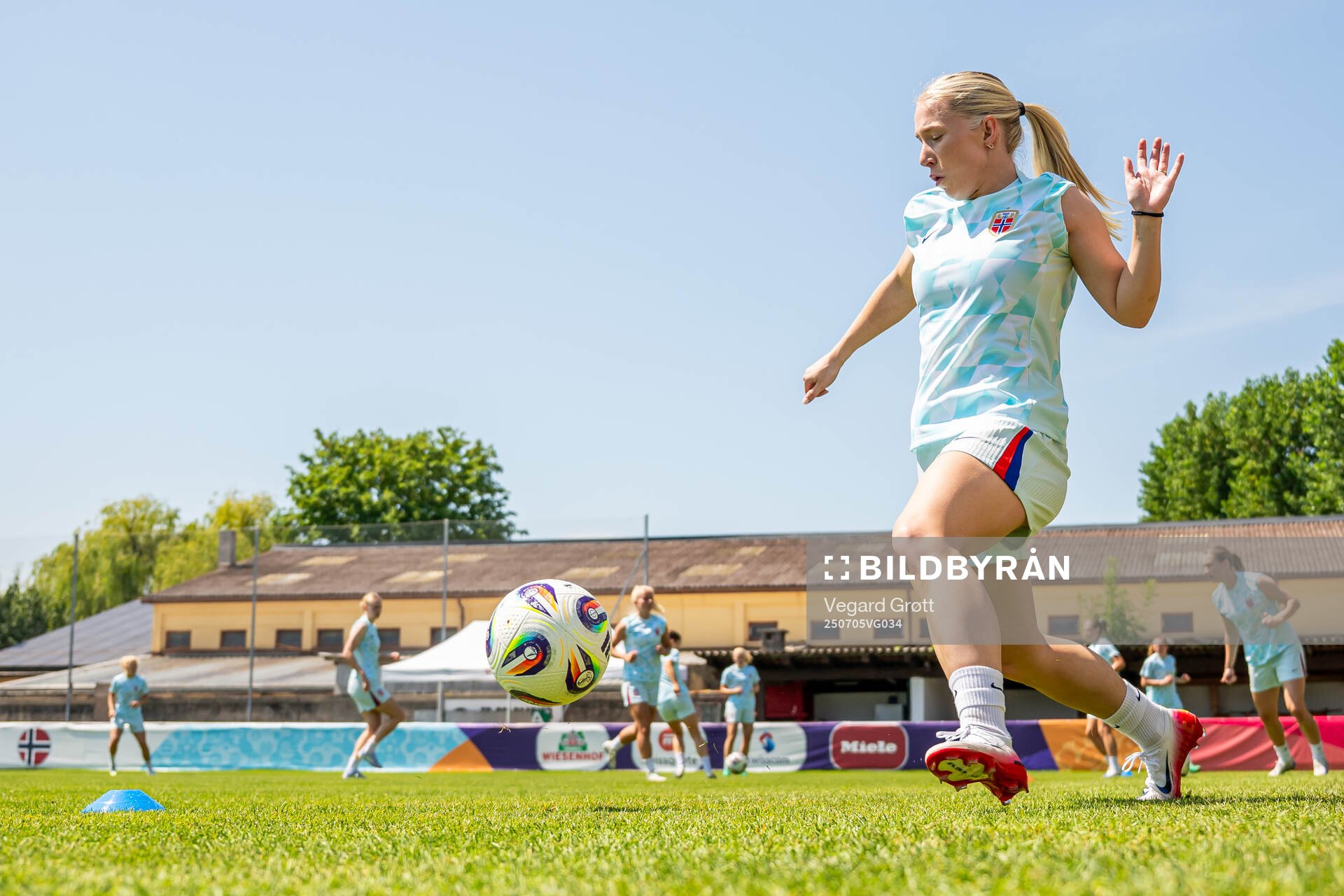 Thea Bjelde of the Norwegian women's national football team