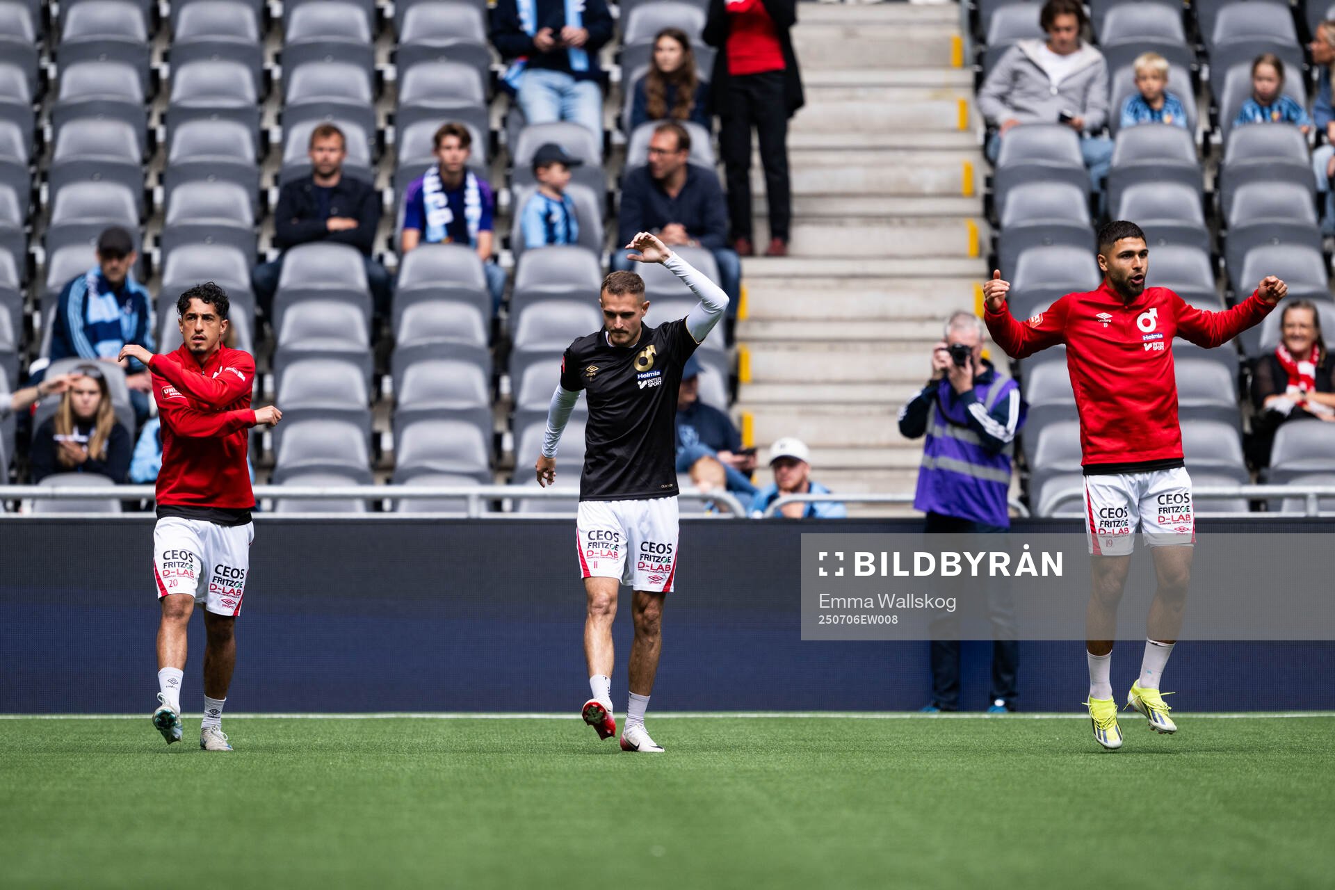 Degerfors Elias Barsoum, Christos Gravius och Omar Faraj