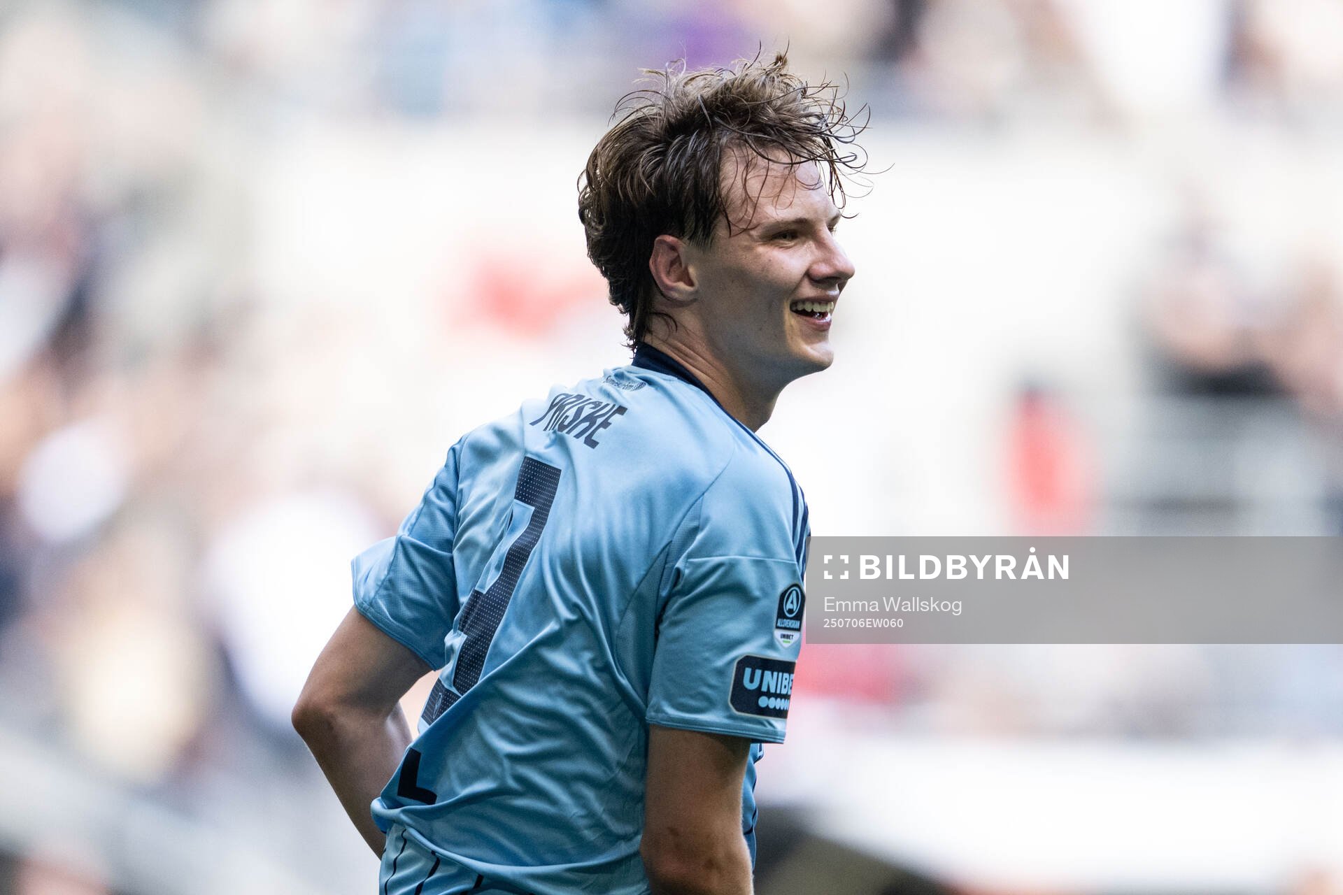 Djurgårdens August Priske Flyger jublar