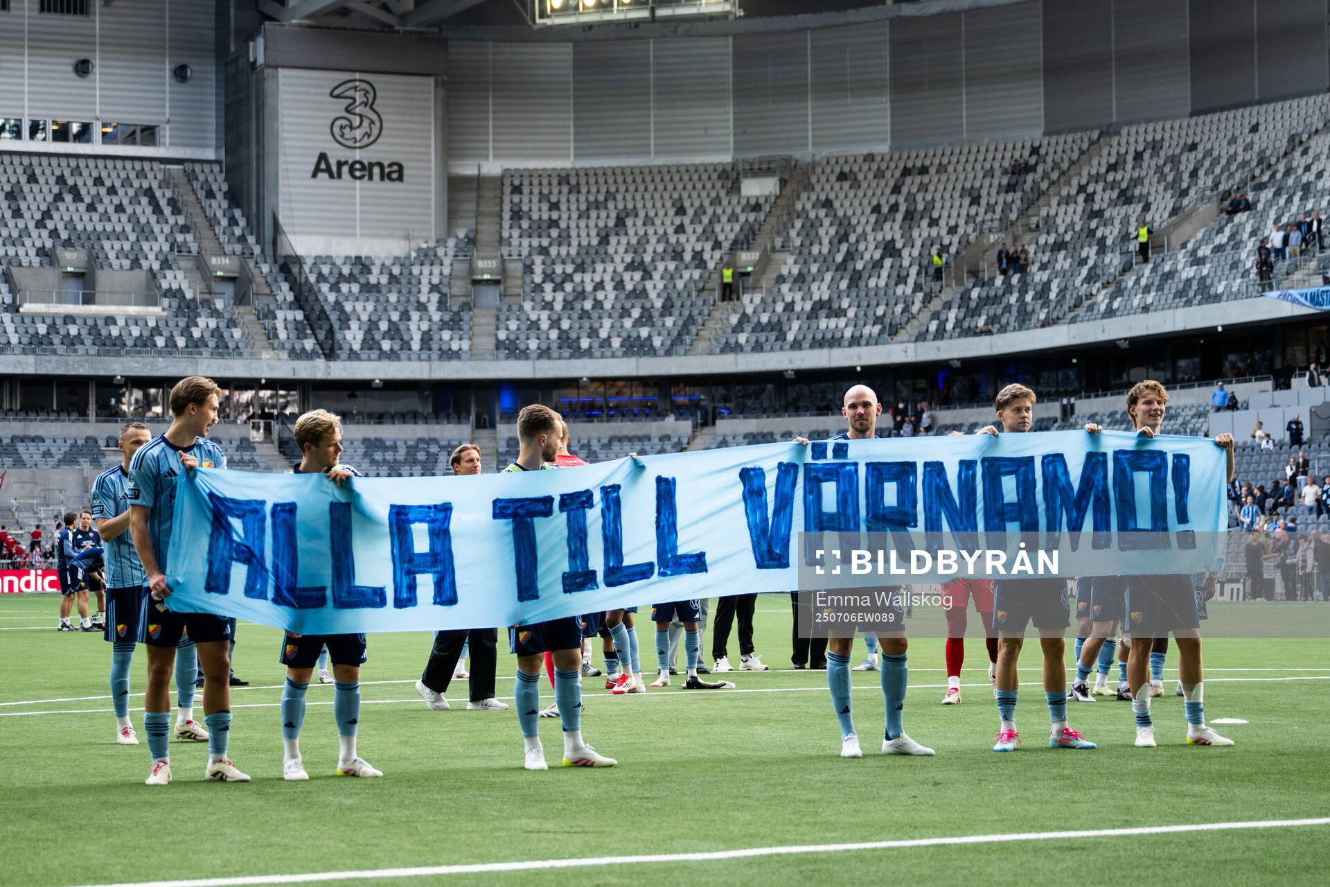 Djurgårdens Miro Tenho, Hampus Finndell, Jacob Une, Marcus
