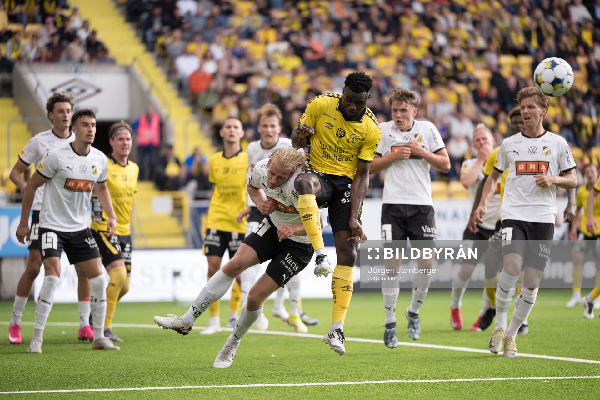 Under fotbollsmatchen i Allsvenskan mellan Elfsborg och