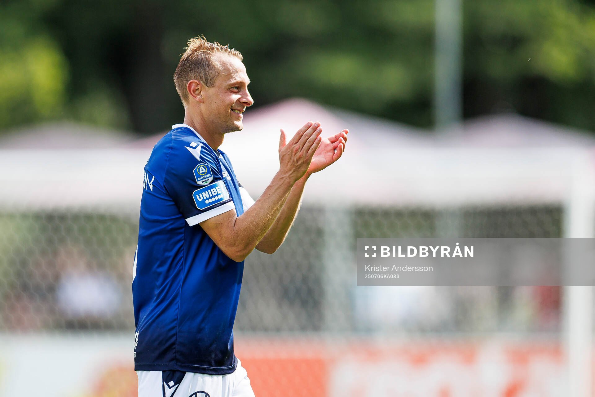 Halmstads Joel Allansson jublar