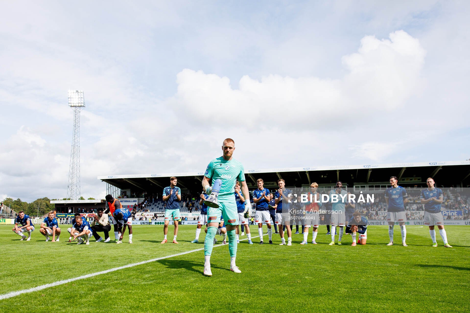 Halmstads spelare jublar