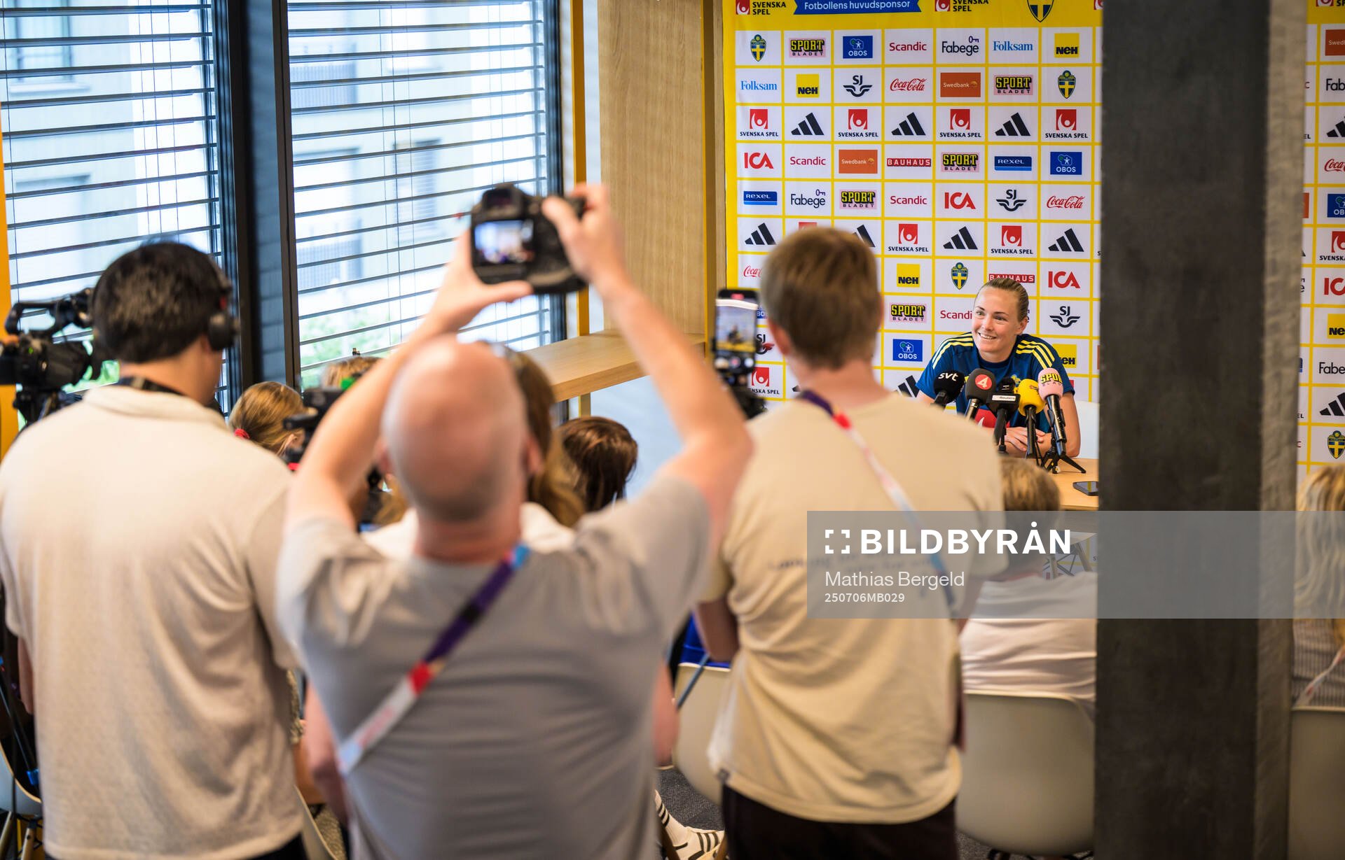 Of the Swedish women's national football team at a press