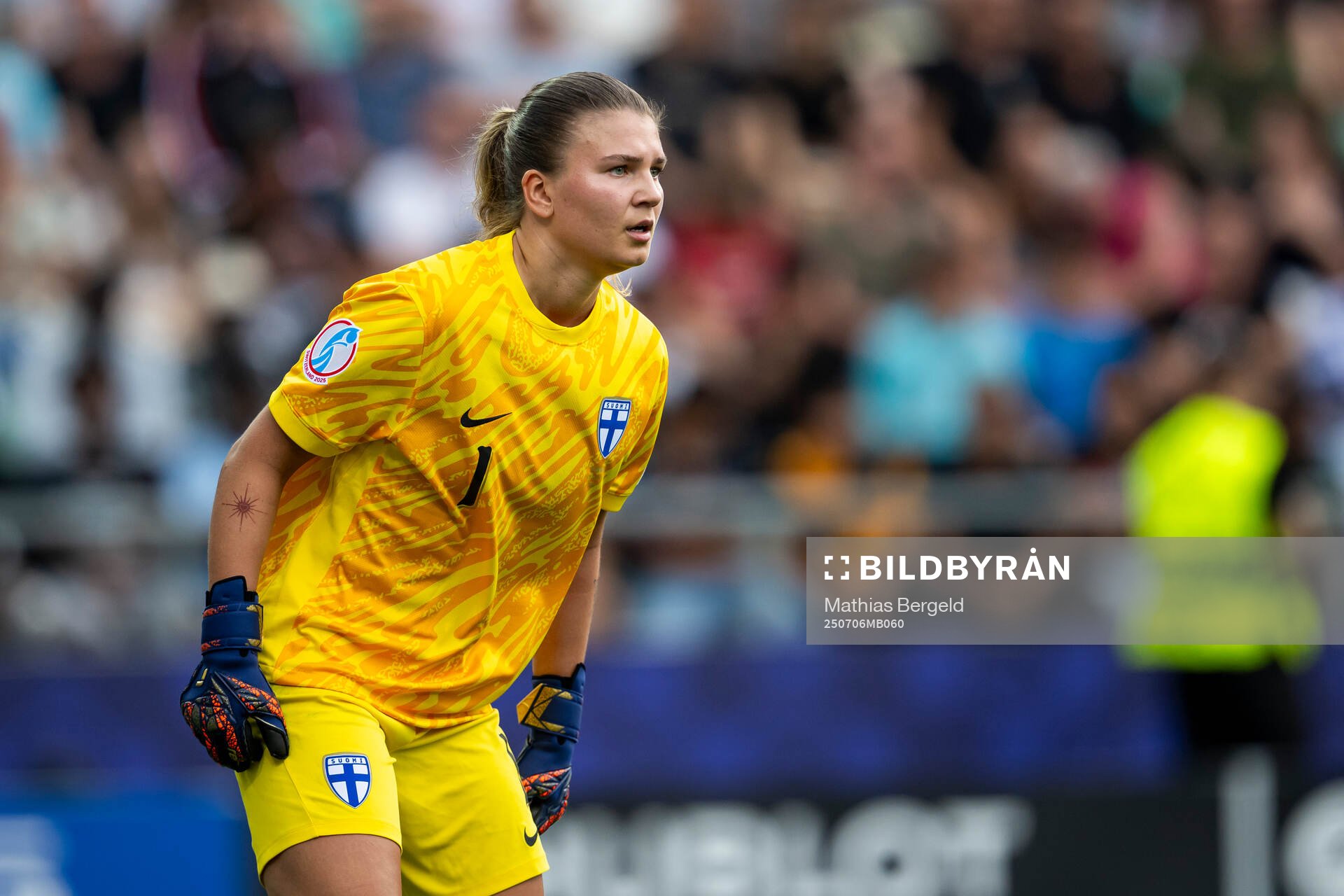 Goalkeeper Anna Koivunen of Finland