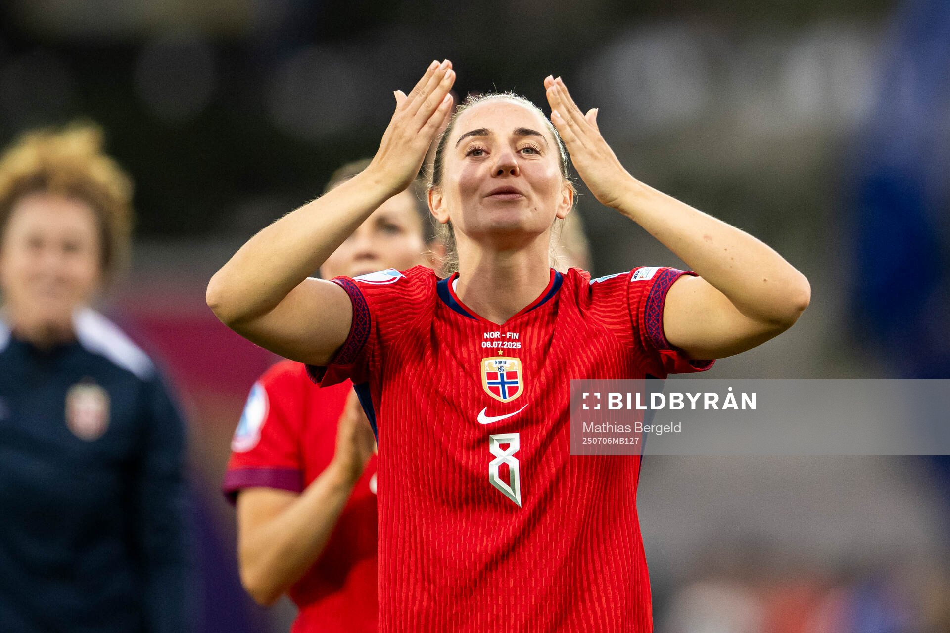 Vilde Bøe Risa of Norway celebrates