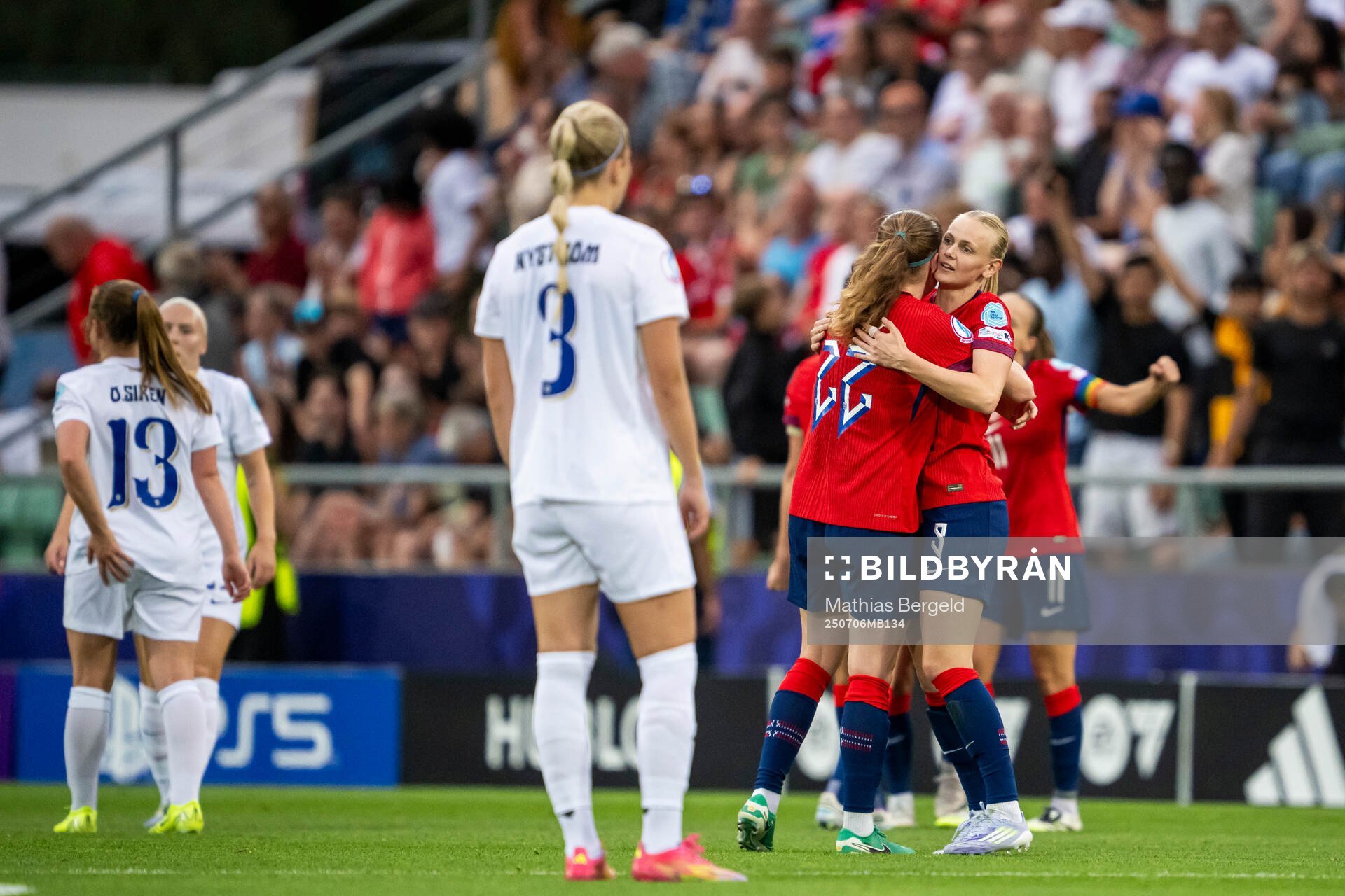 during the UEFA Women's Euro 2025 group stage football
