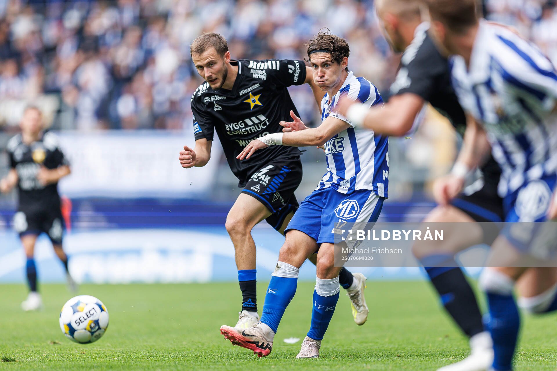 Sirius Melker Heier och IFK Göteborgs Eman Markovic