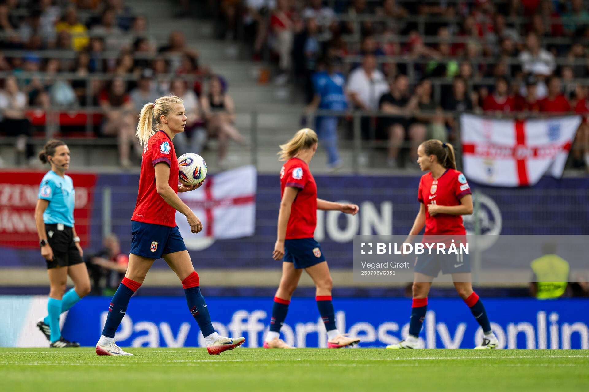 Ada Hegerberg of Norway looks dejected