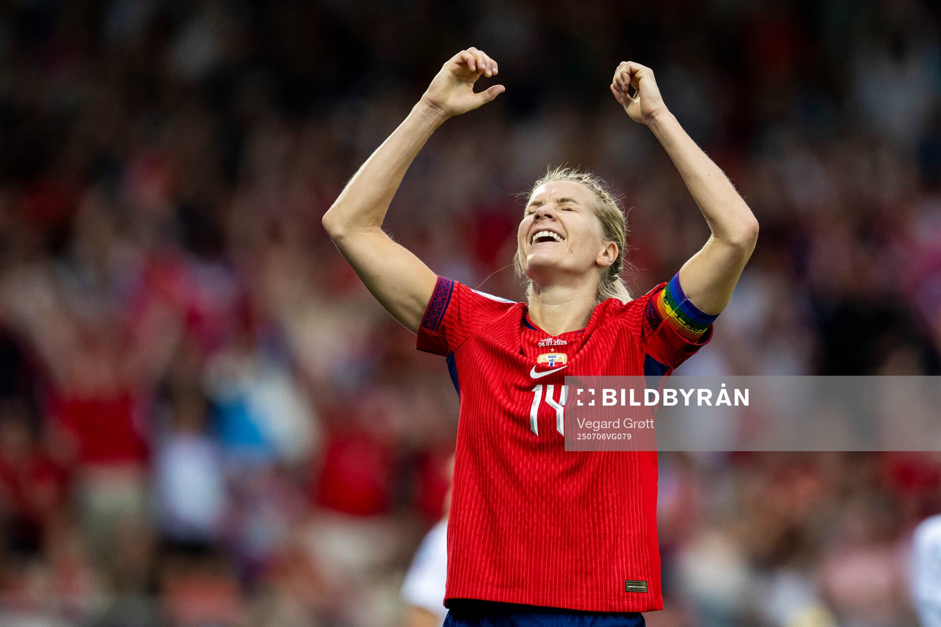 Ada Hegerberg of Norway celebrates