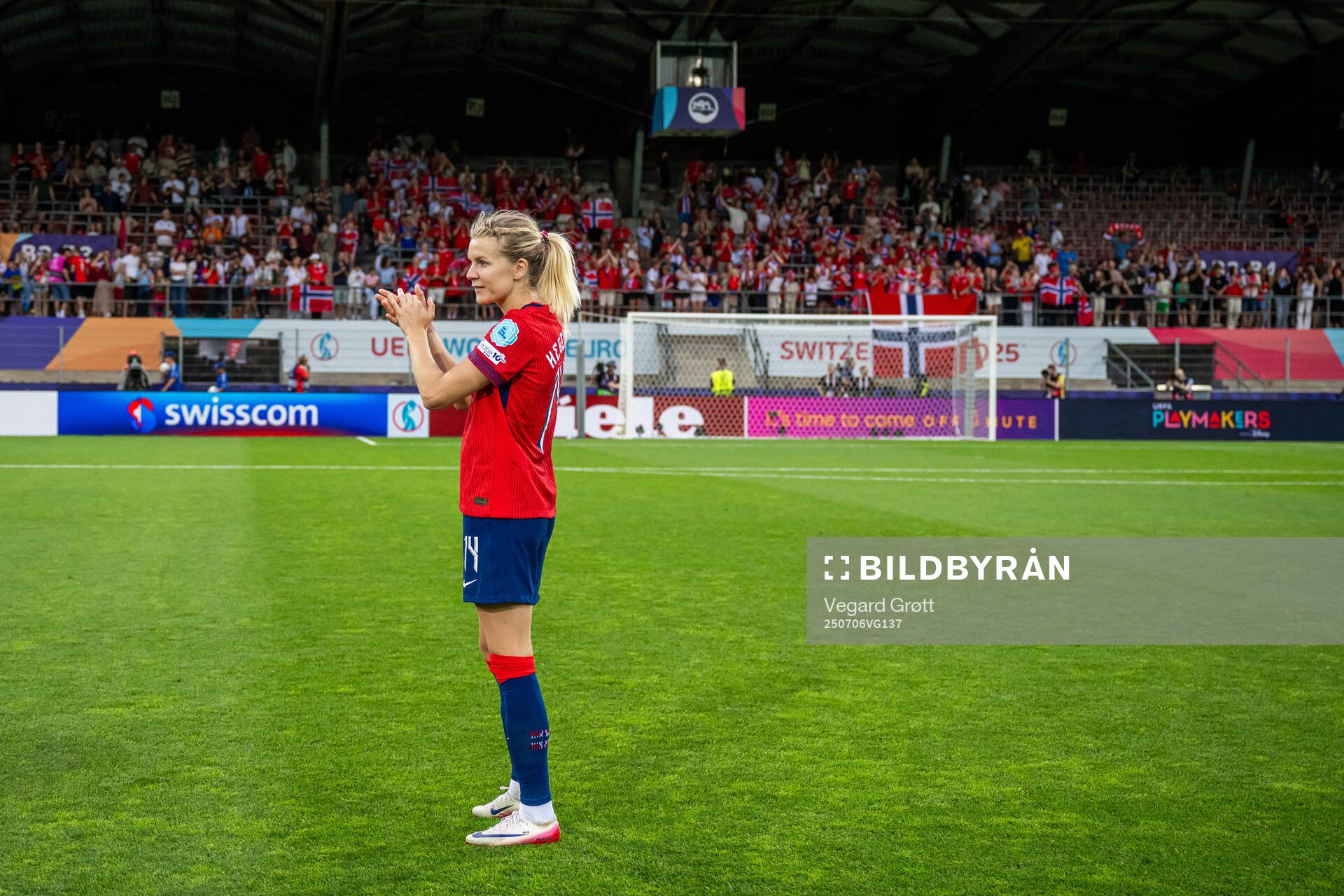 Ada Hegerberg of Norway celebrates