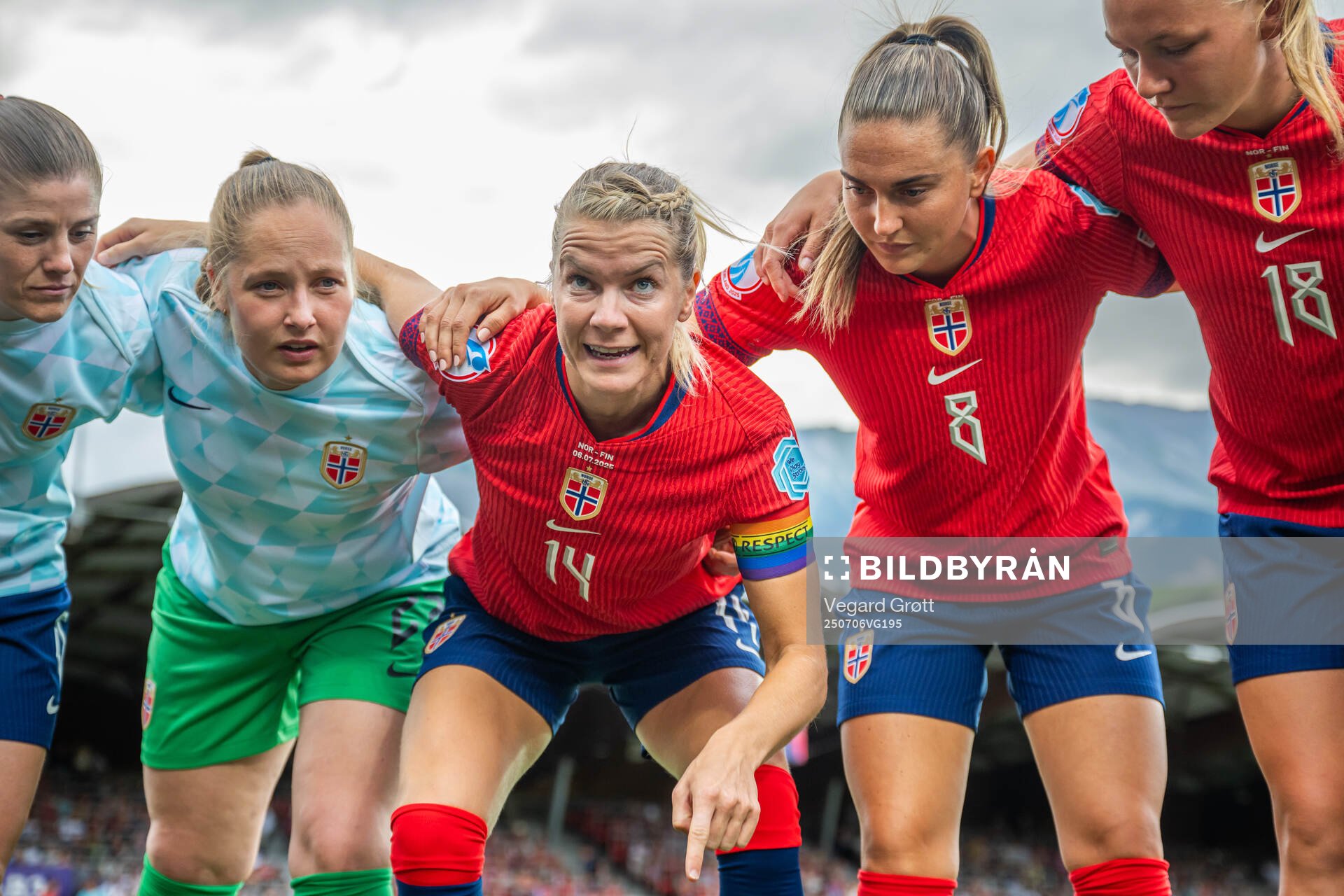 Goalkeeper Aurora Mikalsen, Ada Hegerberg, Vilde Bøe Risa