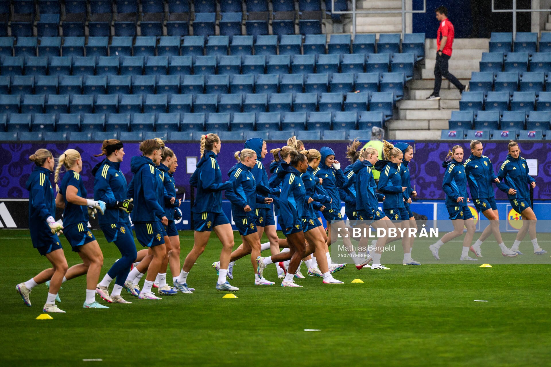 Players of the Swedish women's national football team at a