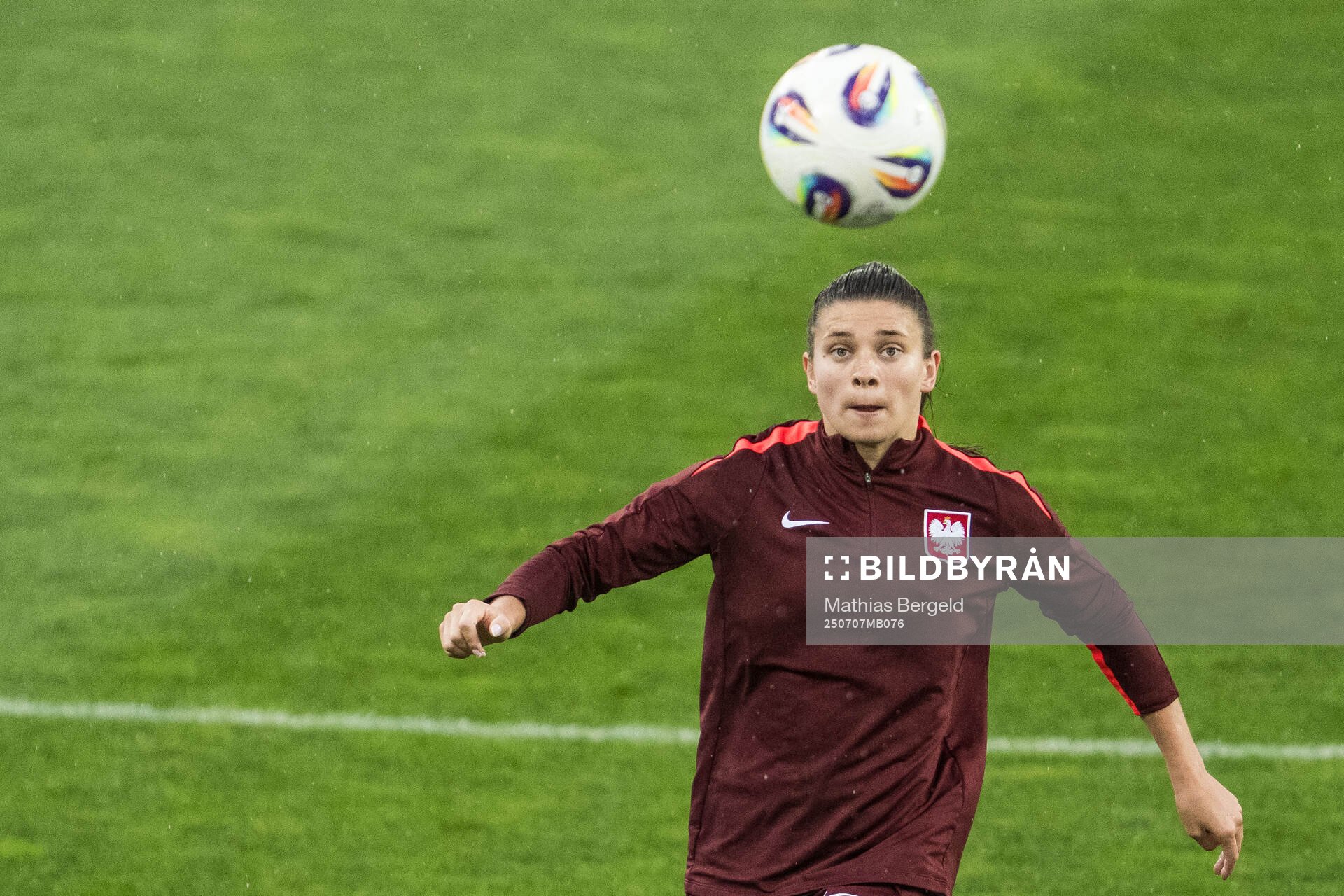 Ewa Pajor of the Polish women's national football team at a
