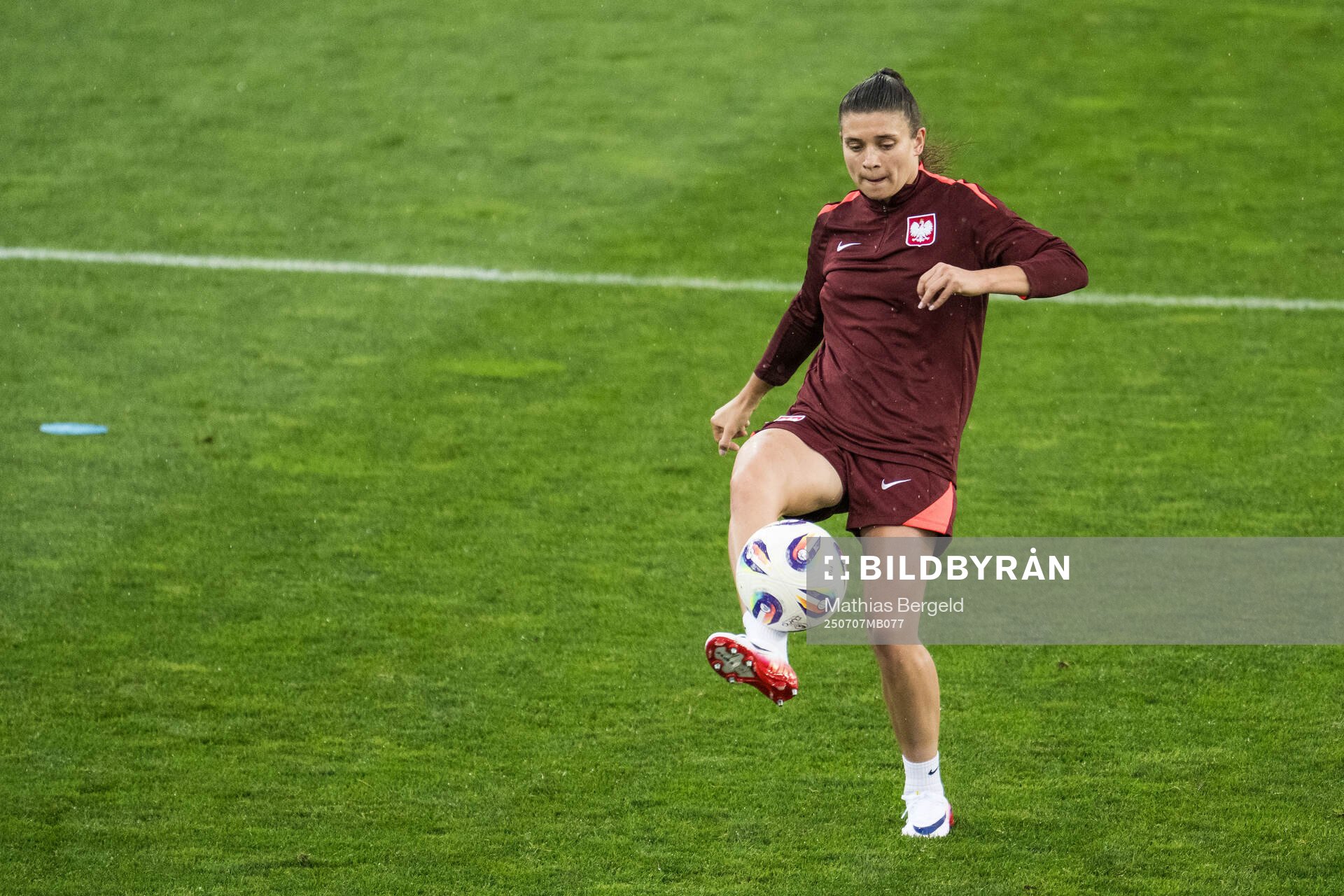 Ewa Pajor of the Polish women's national football team at a