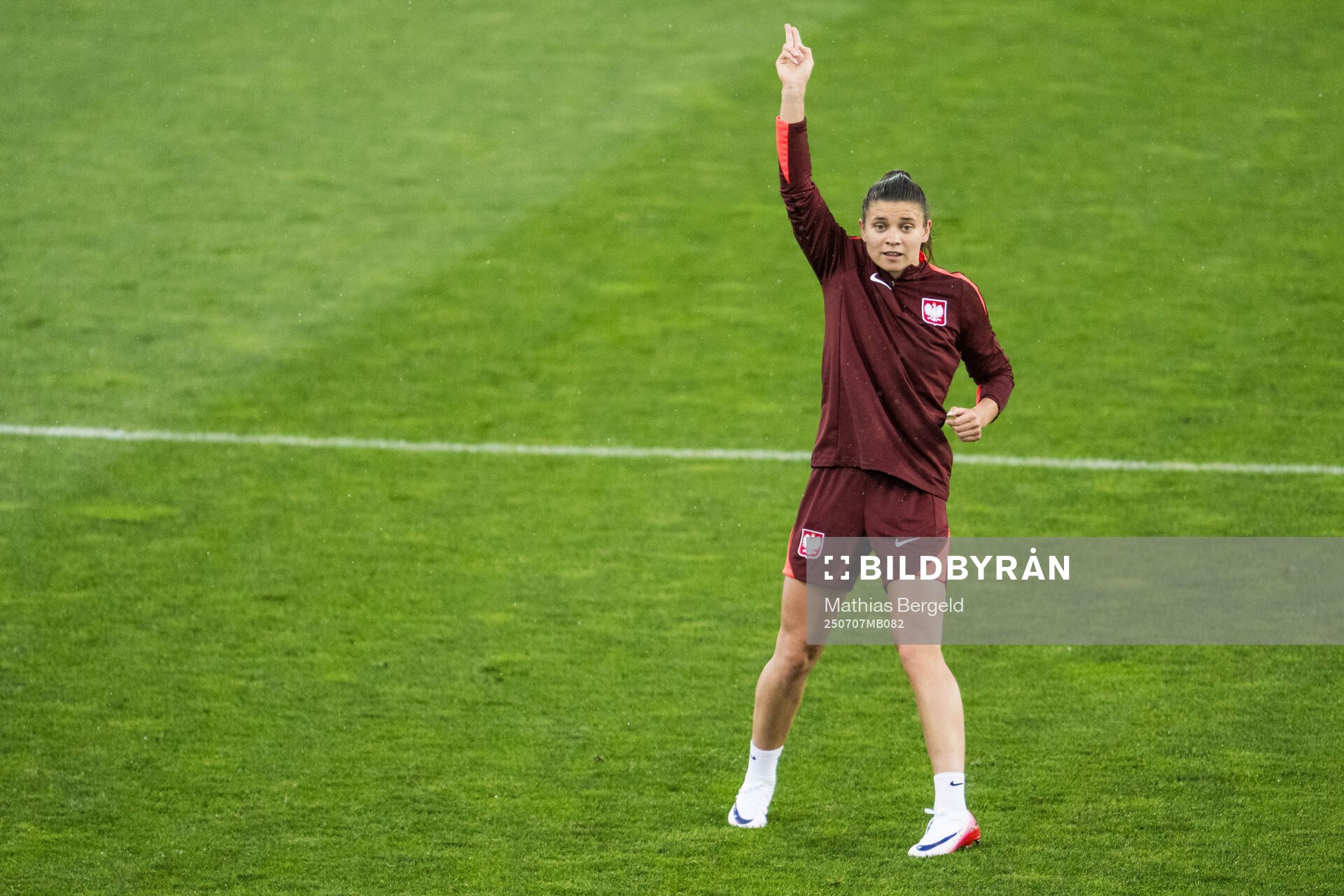 Ewa Pajor of the Polish women's national football team at a