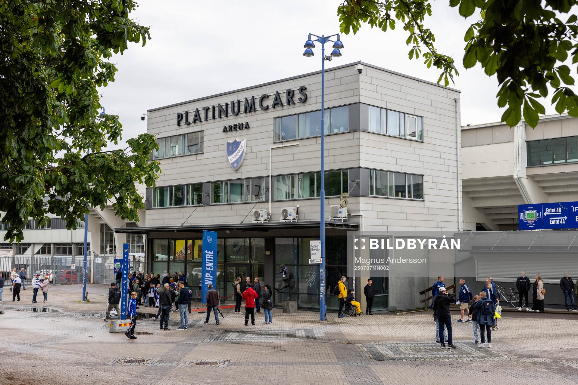 Exteriör vy av Platinumcars Arena