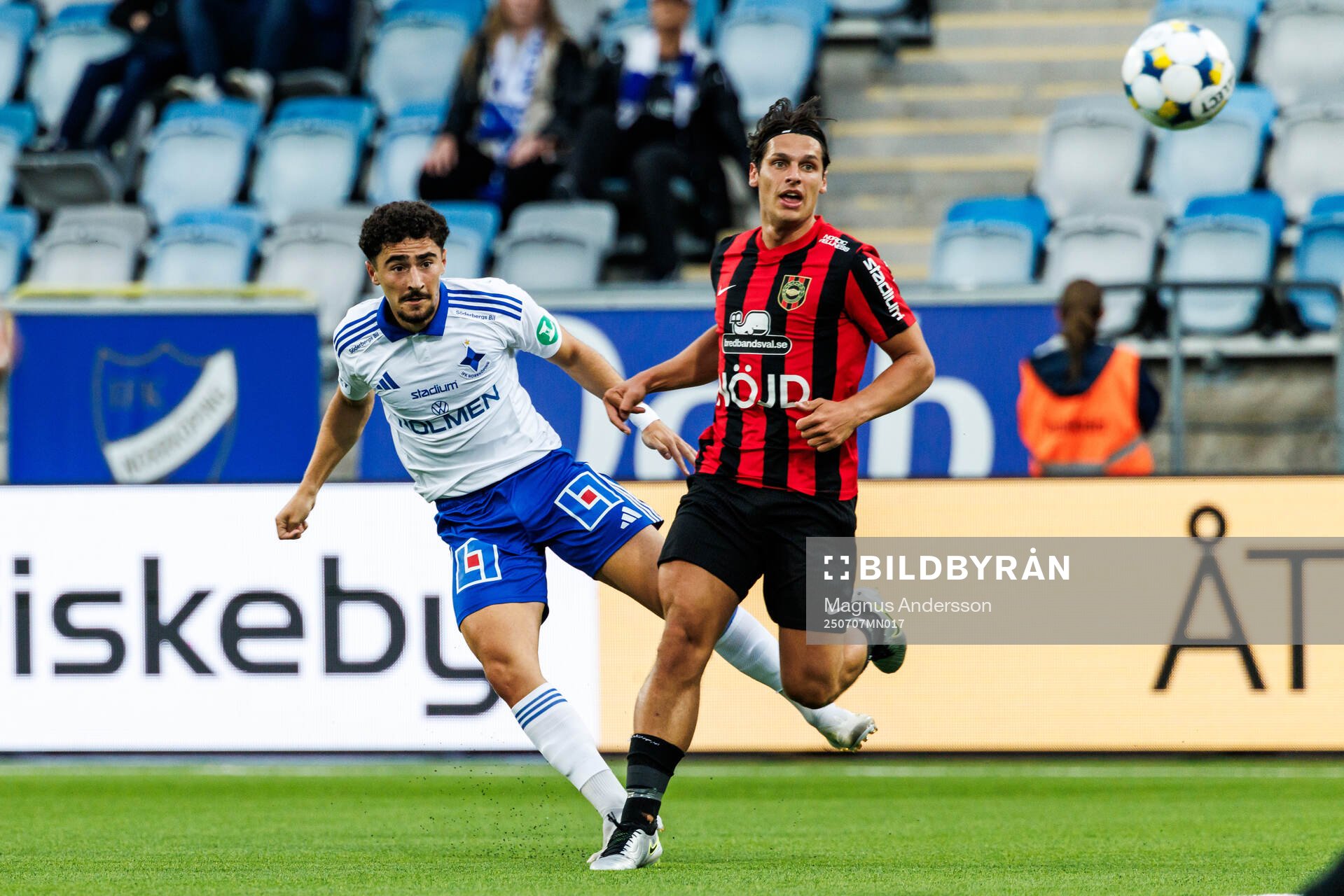 IFK Norrköpings Ismet Lushaku och Brommapojkarnas Kevin