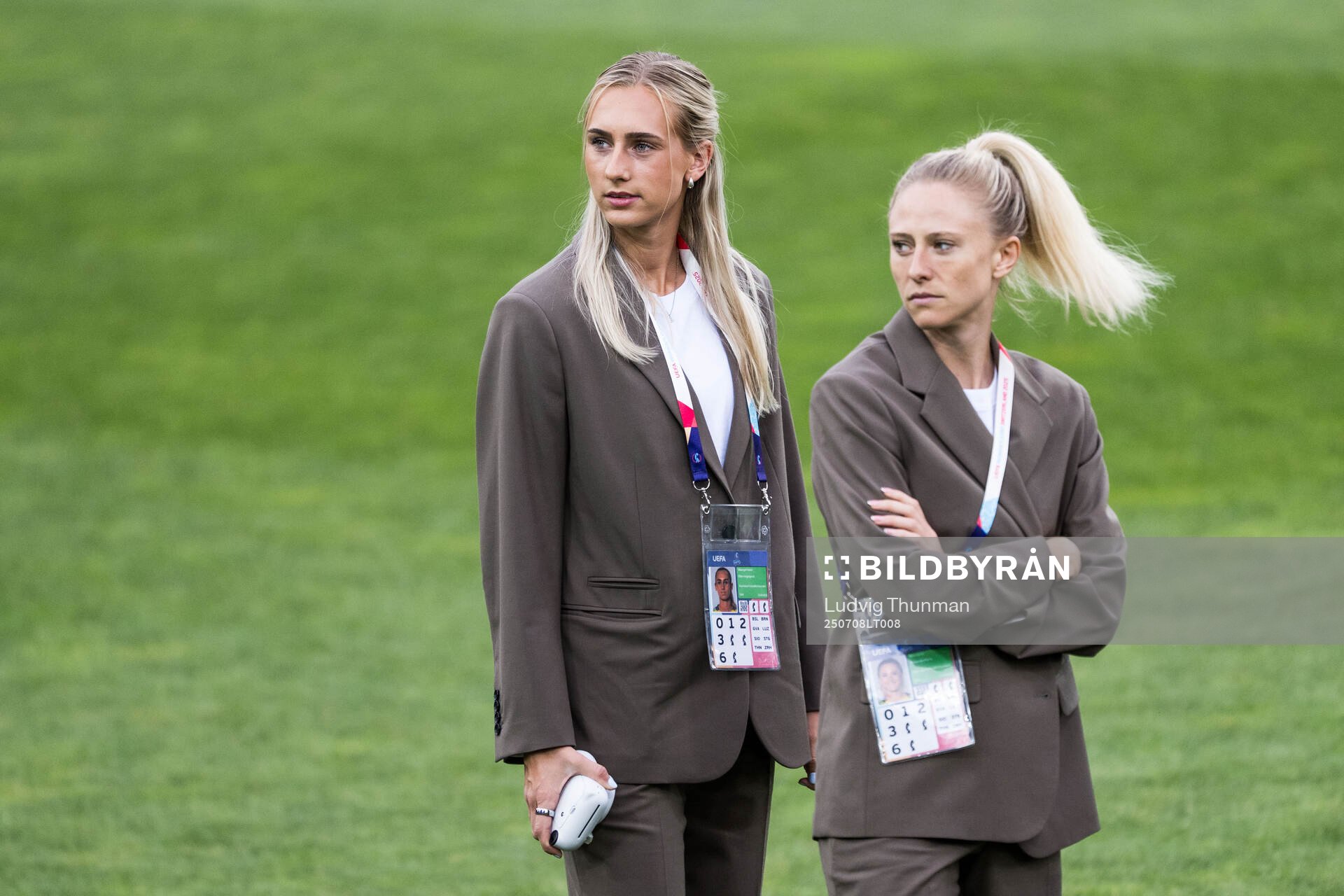 Ellen Wangerheim and Rebecka Blomqvist of Sweden