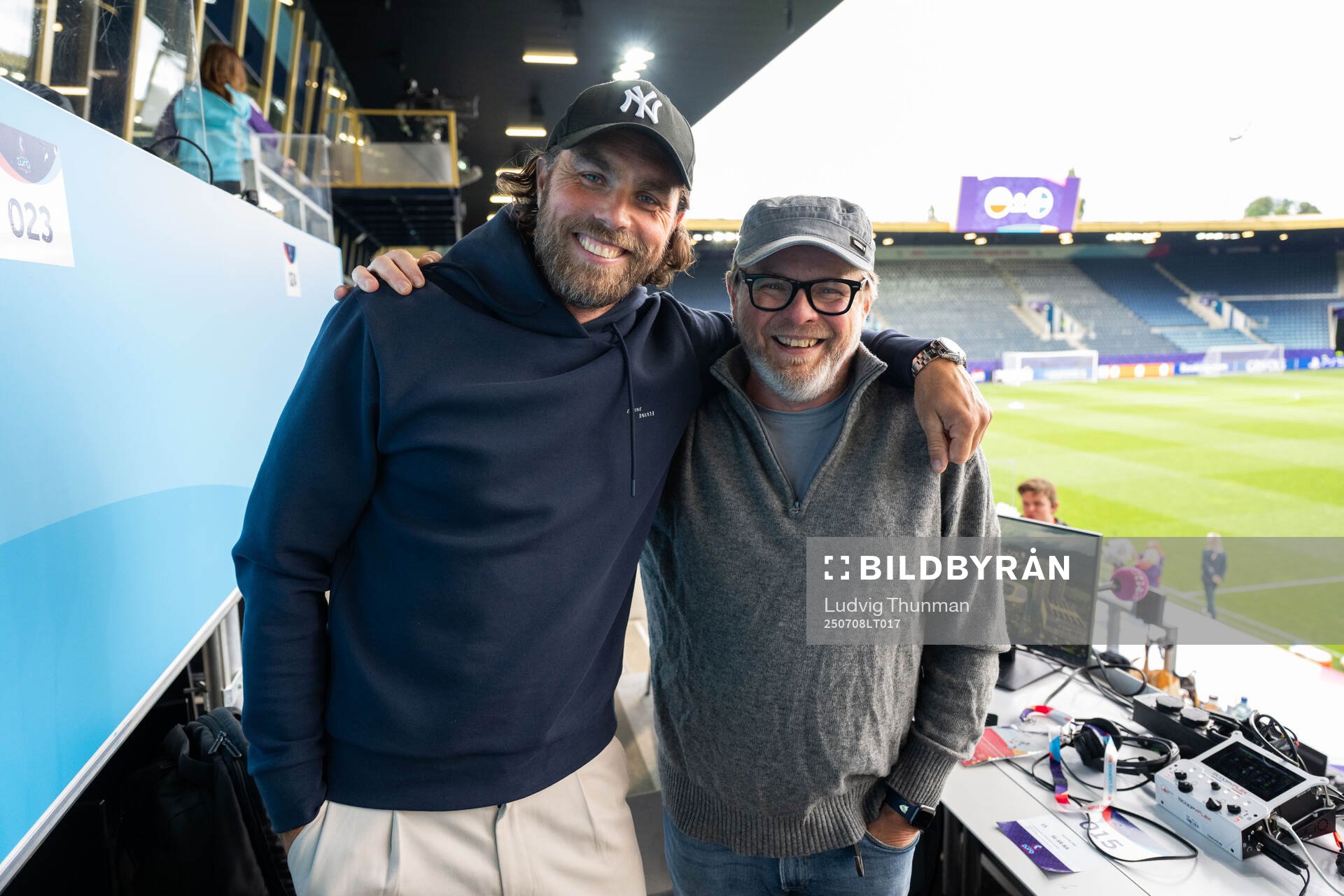 Johan Elmander and Andreas Matz of Radiosporten