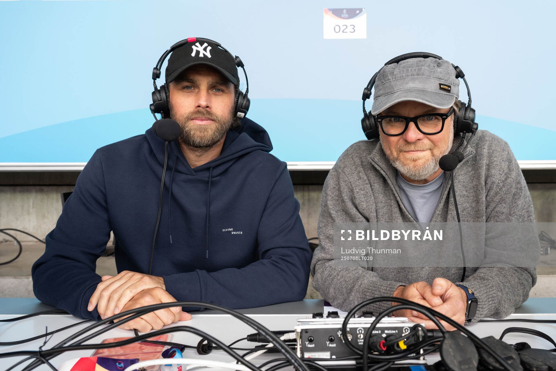 Johan Elmander and Andreas Matz of Radiosporten