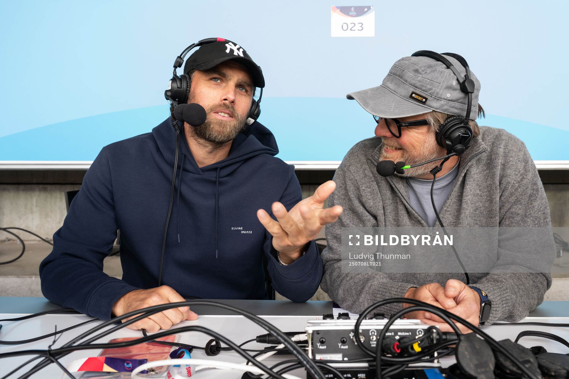 Johan Elmander and Andreas Matz of Radiosporten