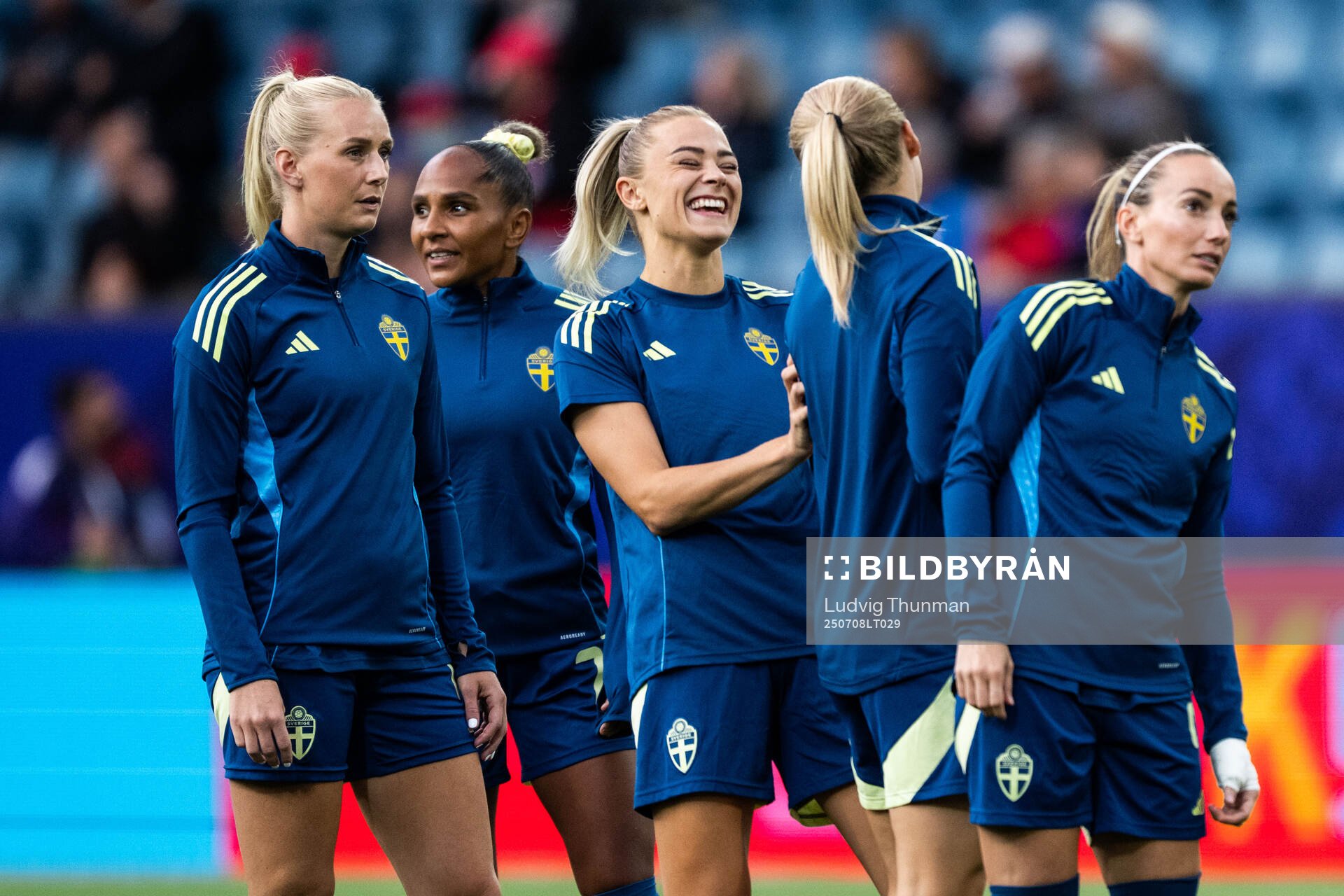Stina Blackstenius, Madelen Janogy, Fridolina Rolfö and