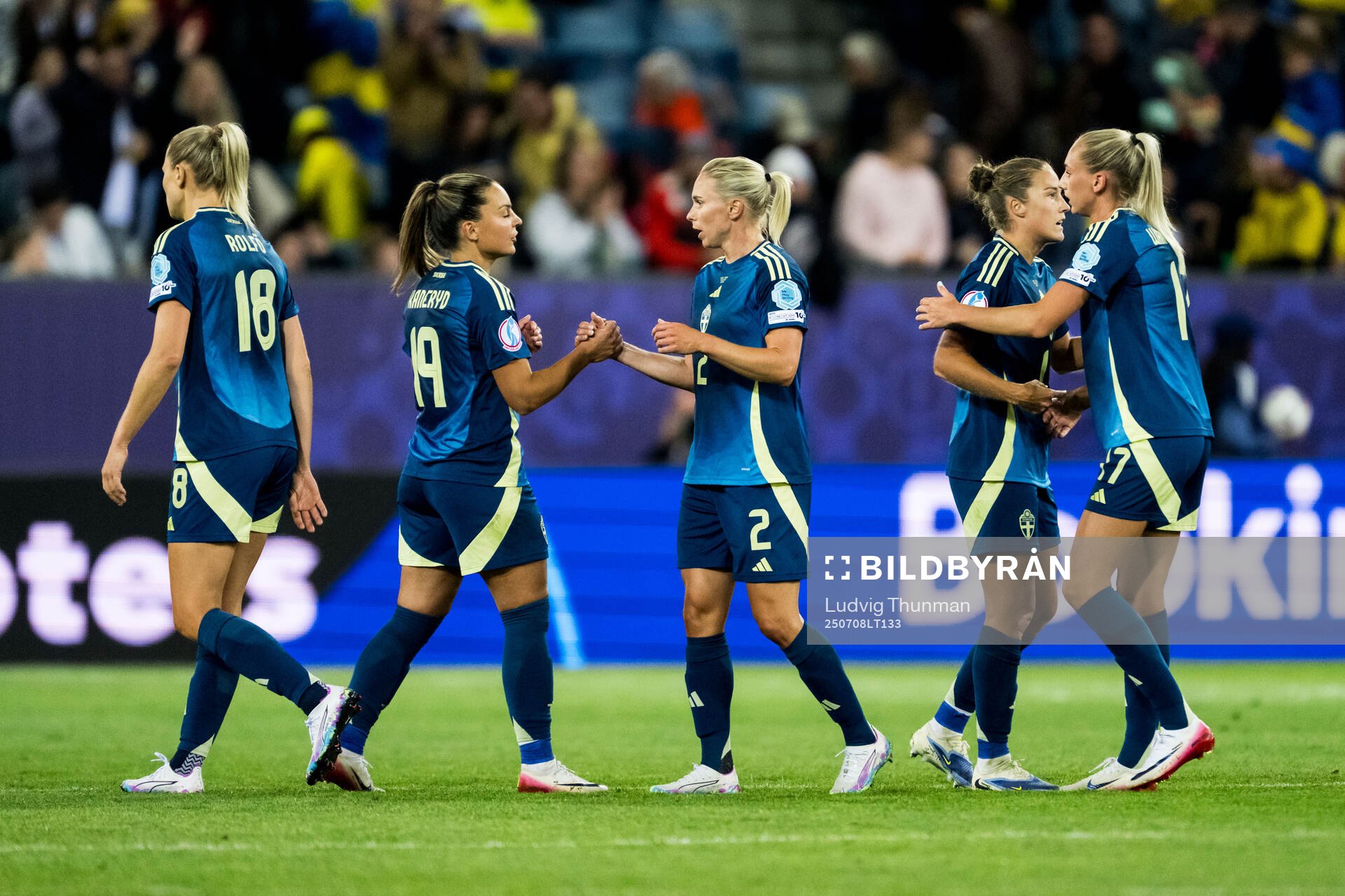 Fridolina Rolfö, Johanna Rytting Kaneryd, Jonna Andersson,