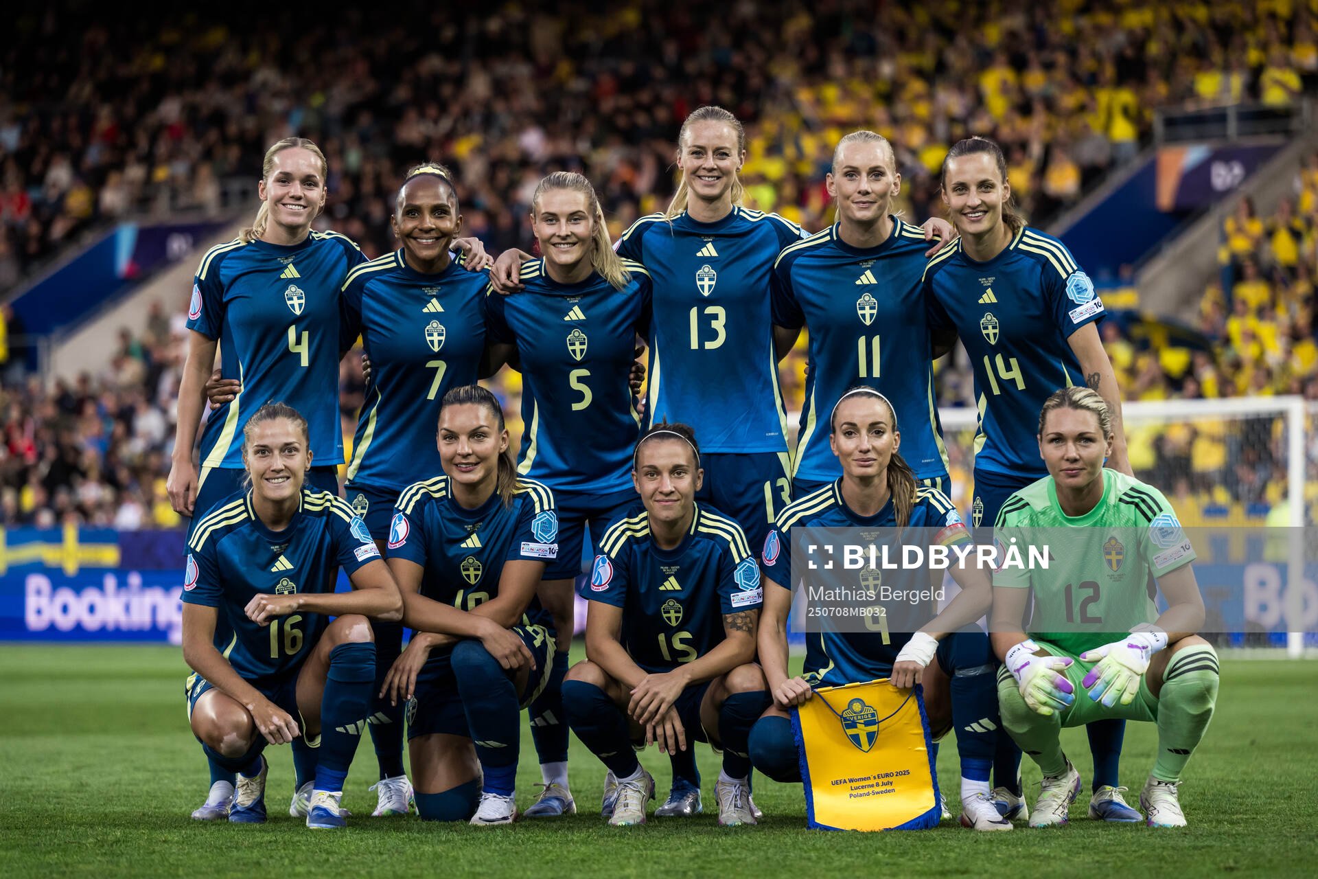 The starting eleven of Sweden