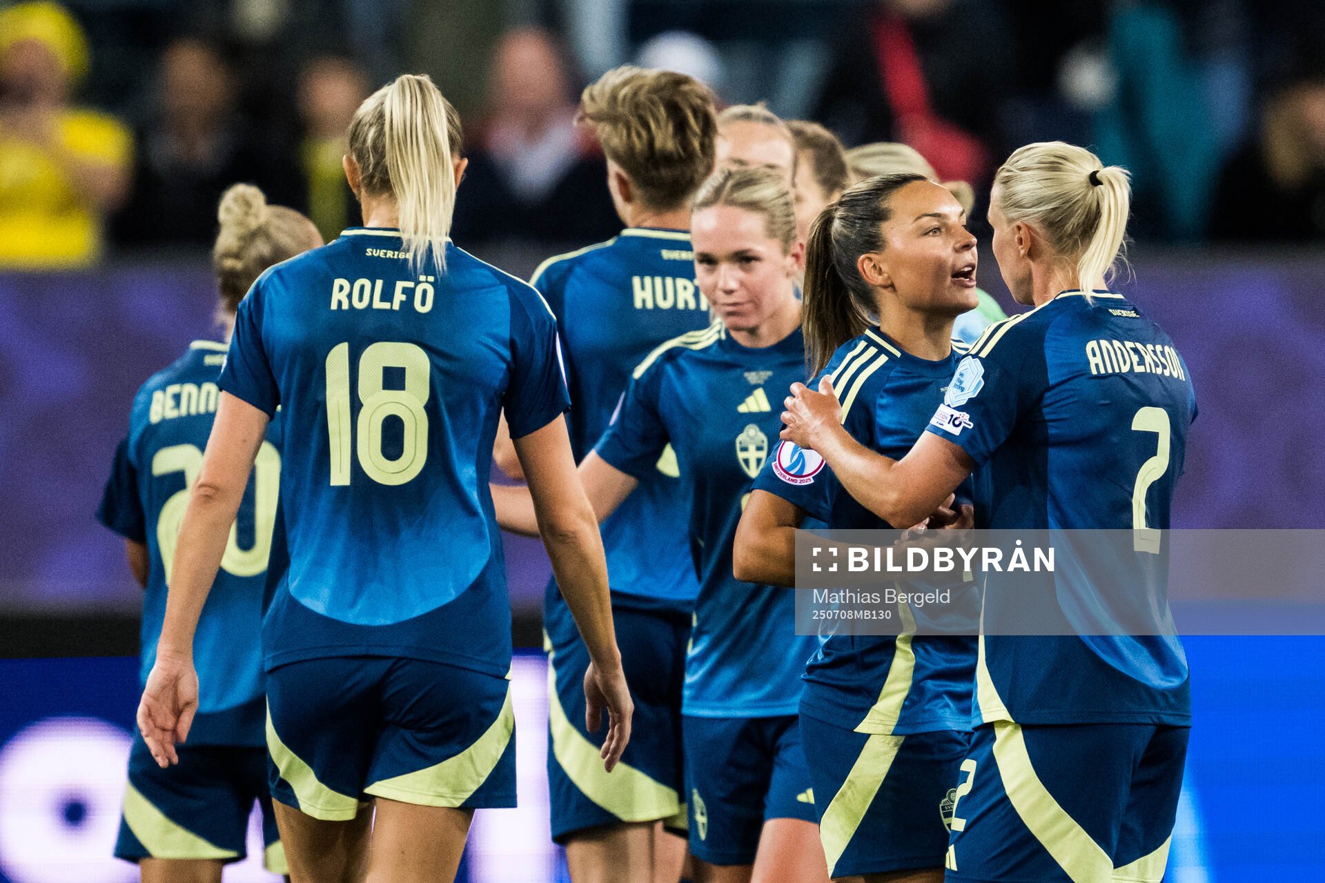 Johanna Rytting Kaneryd and Jonna Andersson celebrate