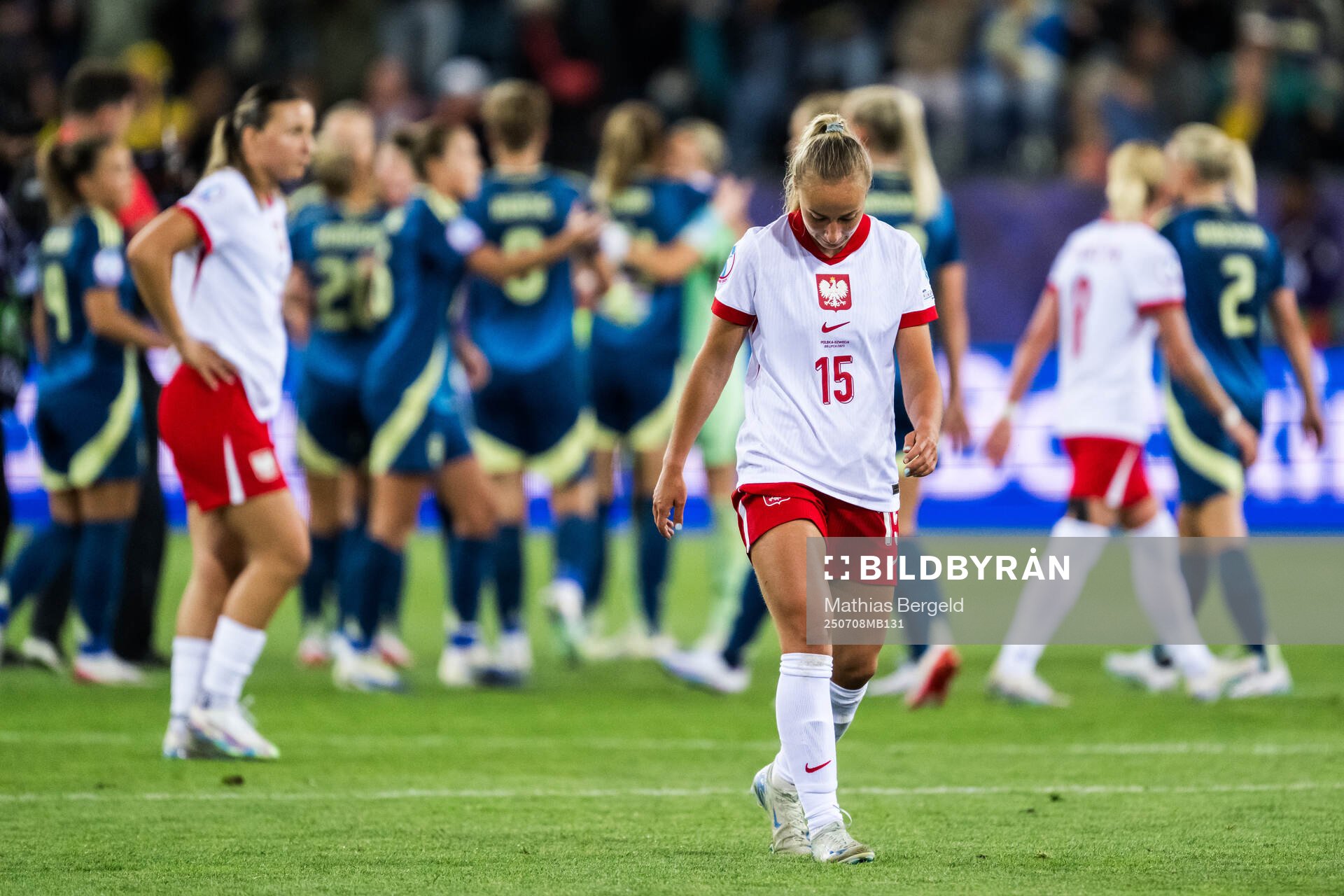 Milena Kokosz of Poland looks dejected