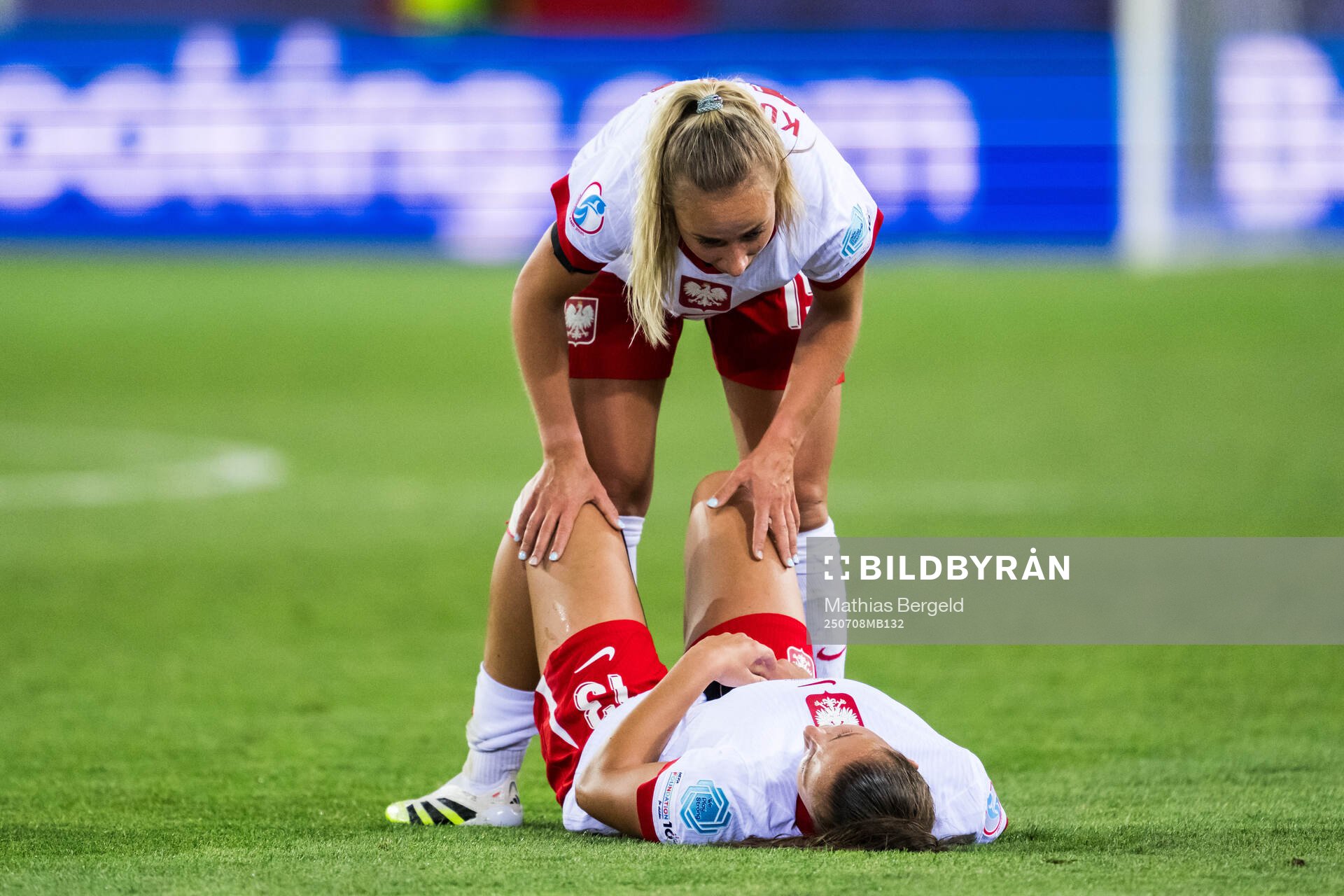 Milena Kokosz and Emilia Urszula Szymczak of Poland look
