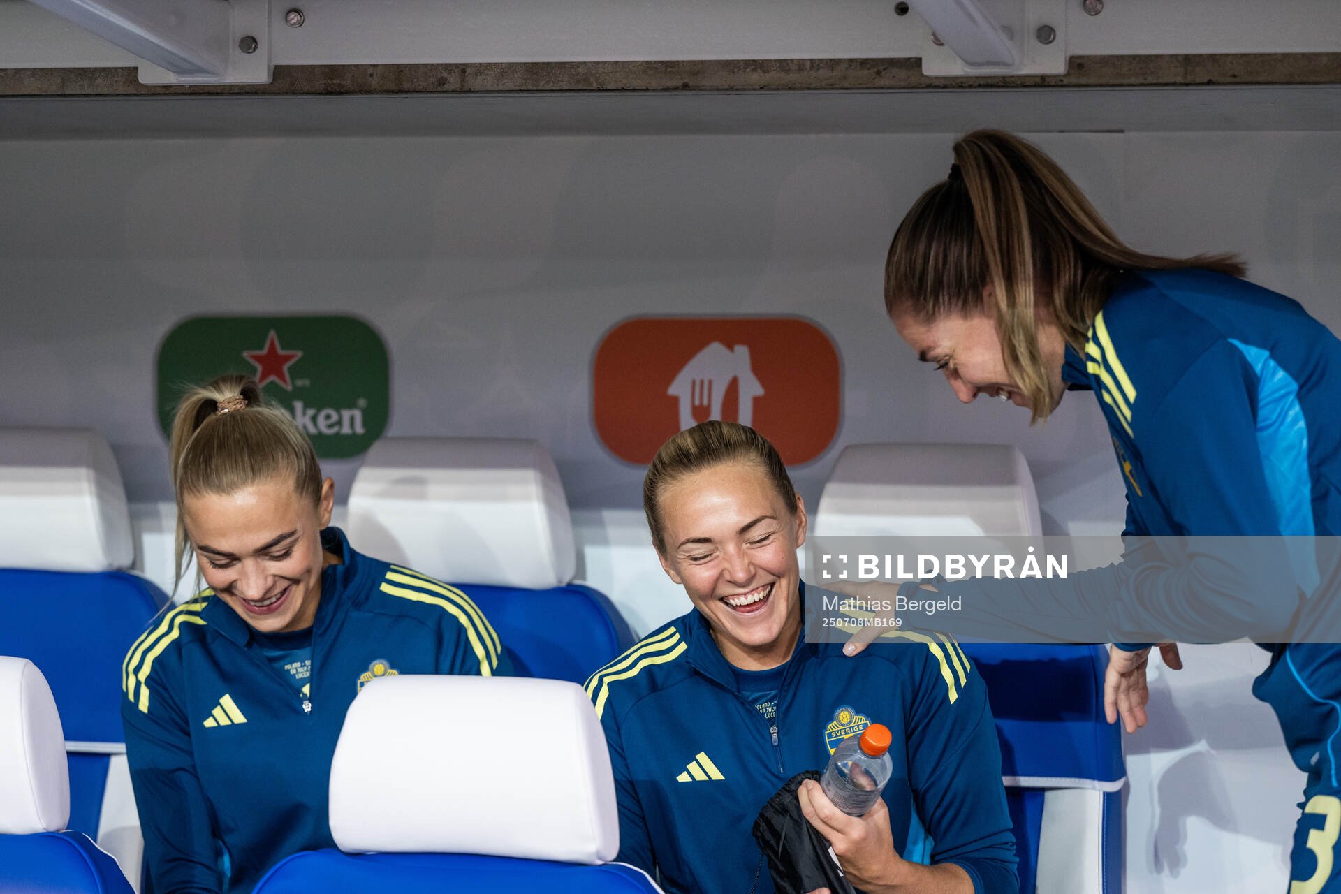Fridolina Rolfö, Magdalena Eriksson and Linda Sembrant of