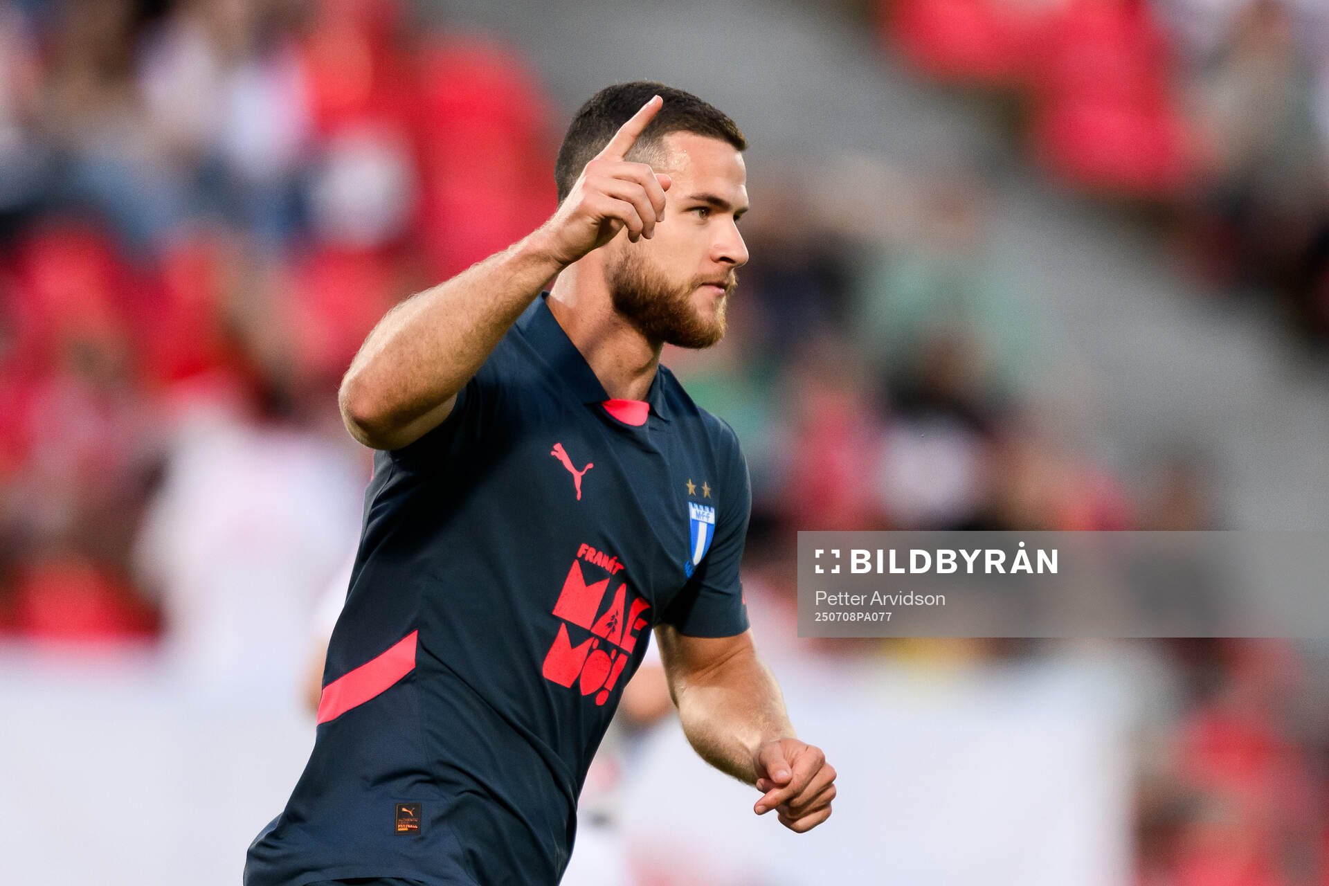 Gabriel Busanello of Malmö FF celebrates