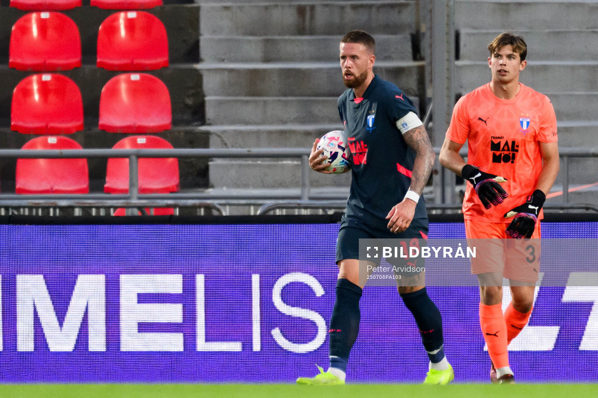 Pontus Jansson and Melker Ellborg of Malmö FF