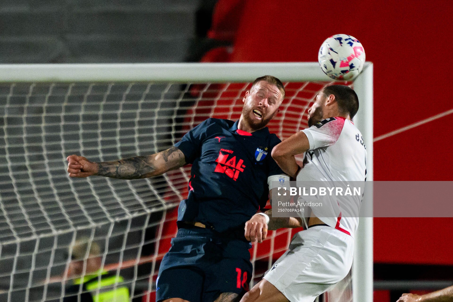Pontus Jansson of Malmö FF and Amirani Dzagania of FC
