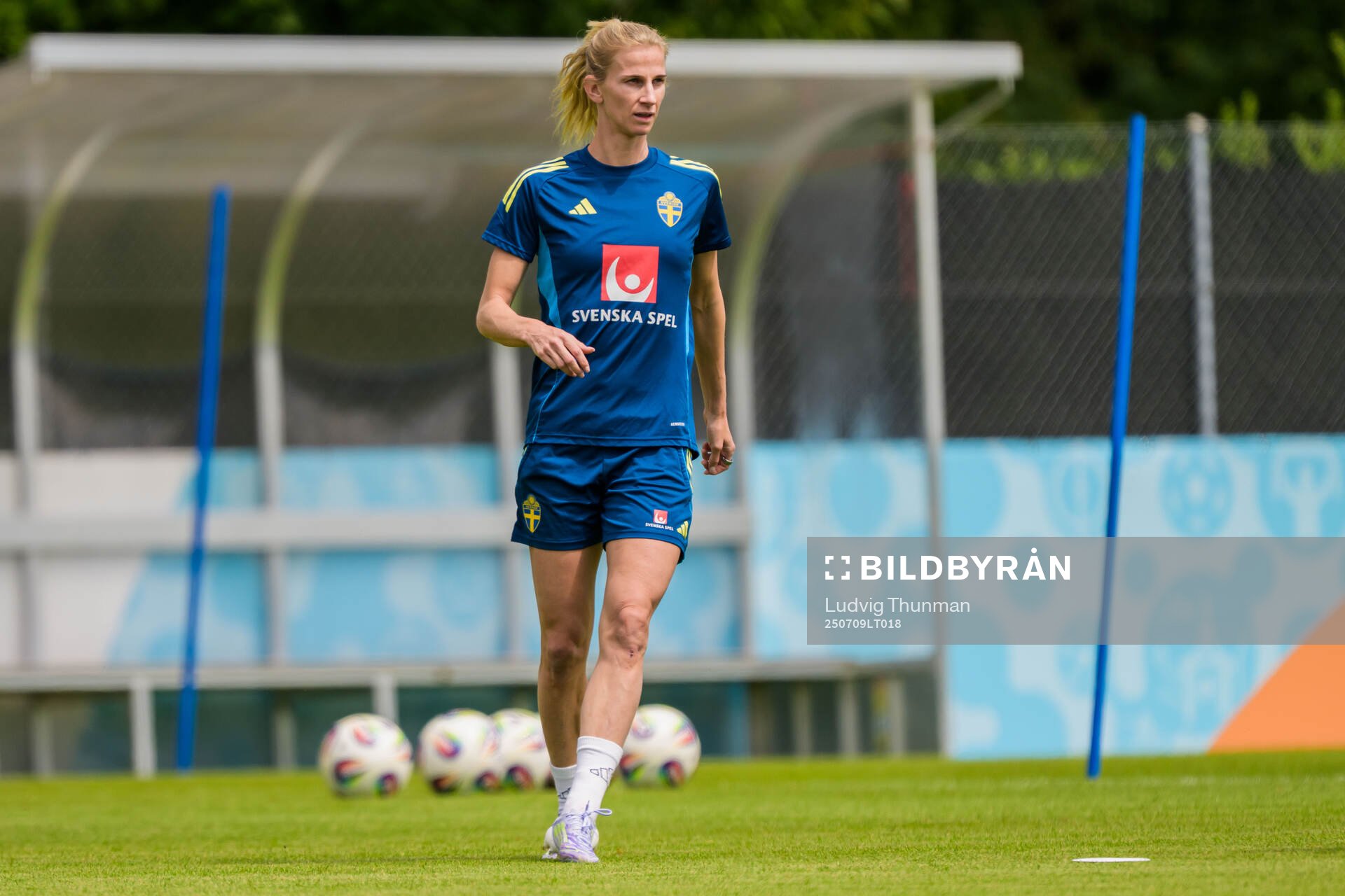 Sofia Jakobsson of the Swedish women's national football