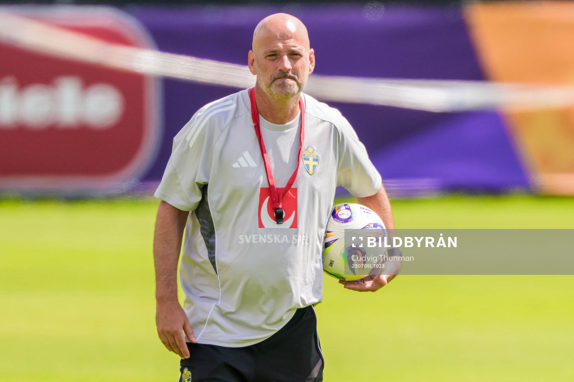 Assistant coach Magnus Wikman of the Swedish women's