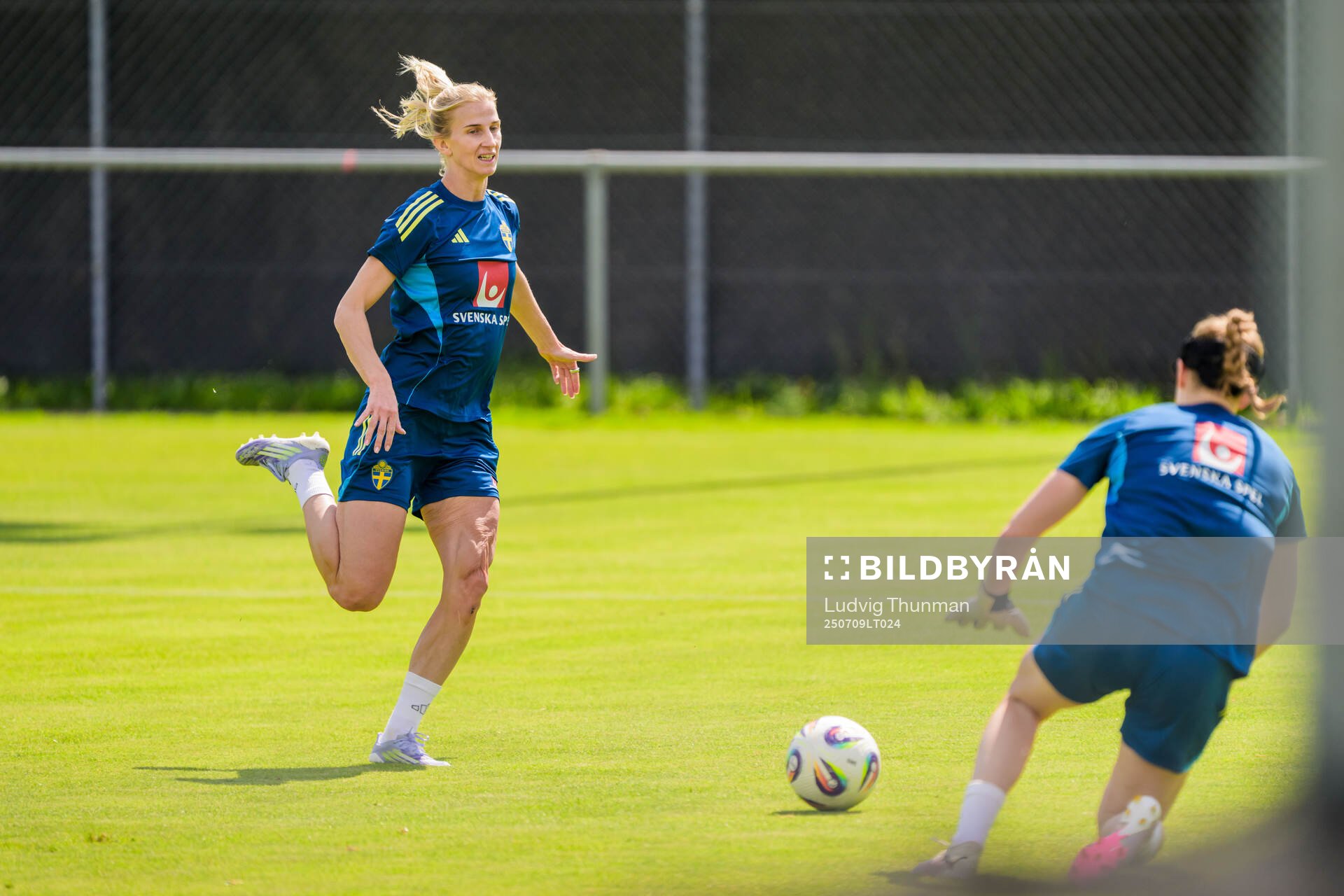 Sofia Jakobsson of the Swedish women's national football