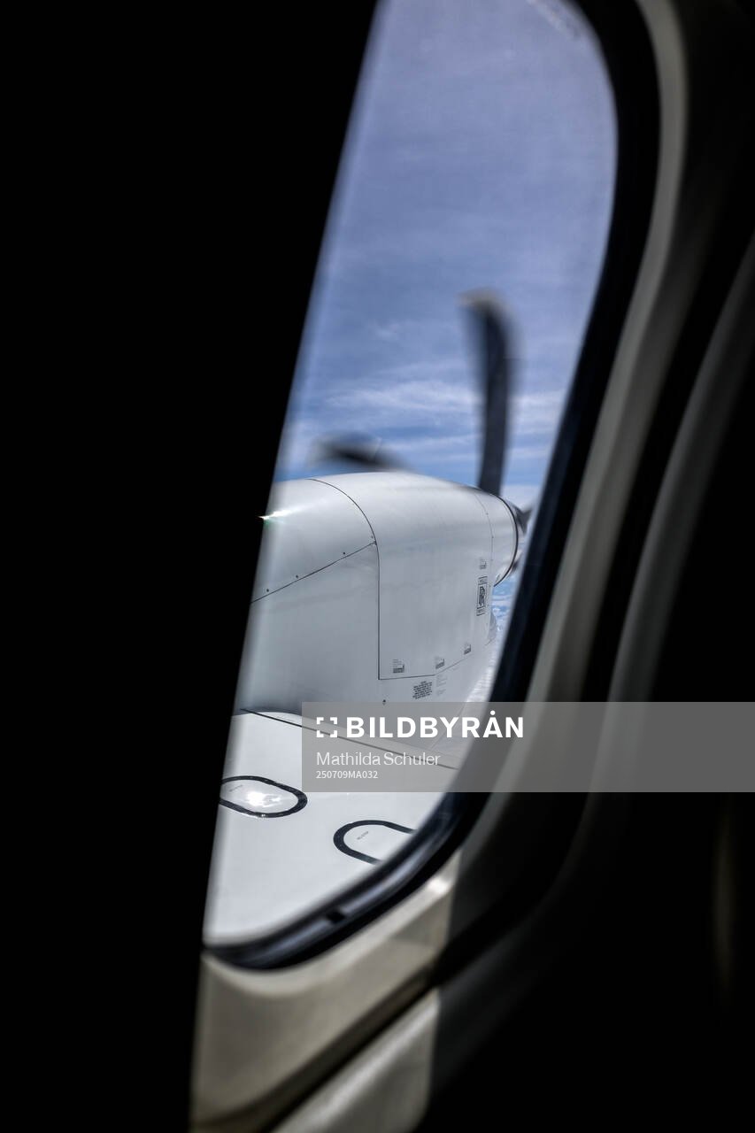 View from an airplane window