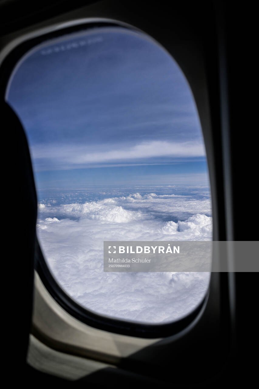 View from an airplane window