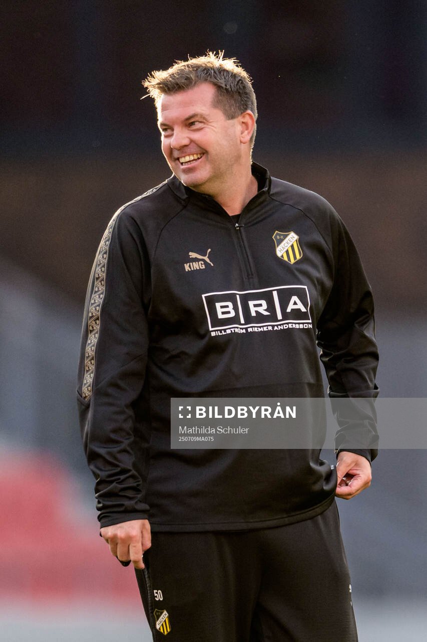 Coach Jens Gustafsson of Häcken