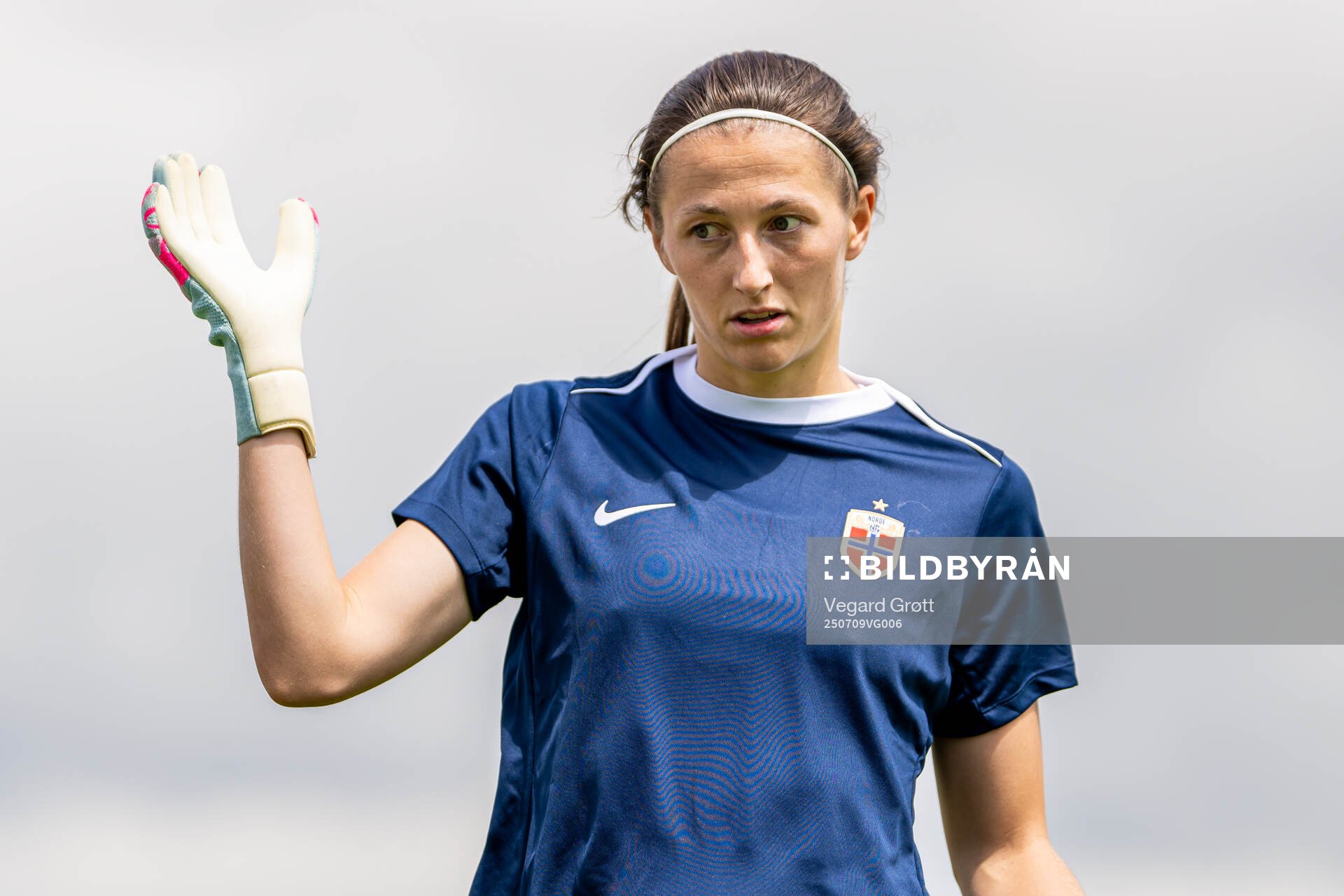 Goalkeeper Cecilie Fiskerstrand of the Norwegian women's