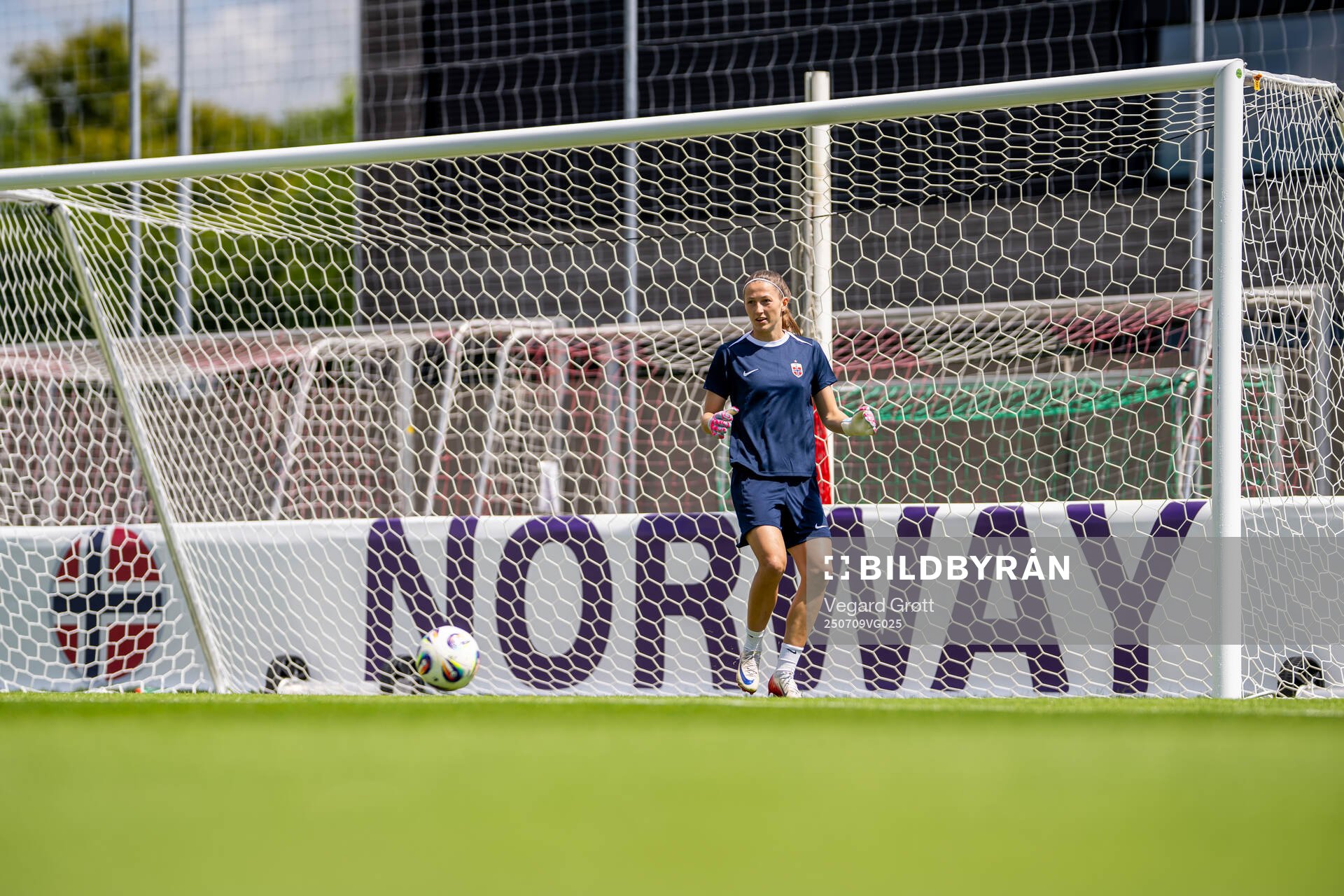 Goalkeeper Cecilie Fiskerstrand of the Norwegian women's
