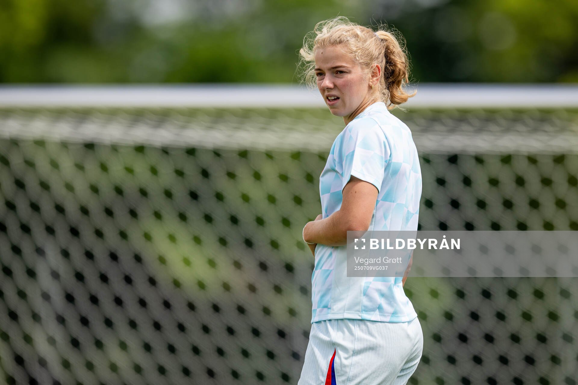 Justine Kielland of the Norwegian women's national football
