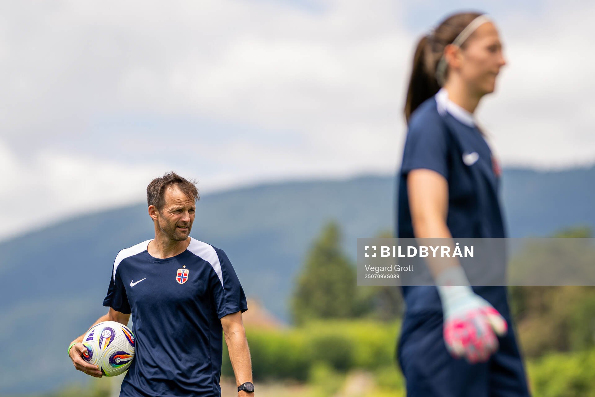 Jon Knudsen, goalkeeper coach of the Norwegian women's