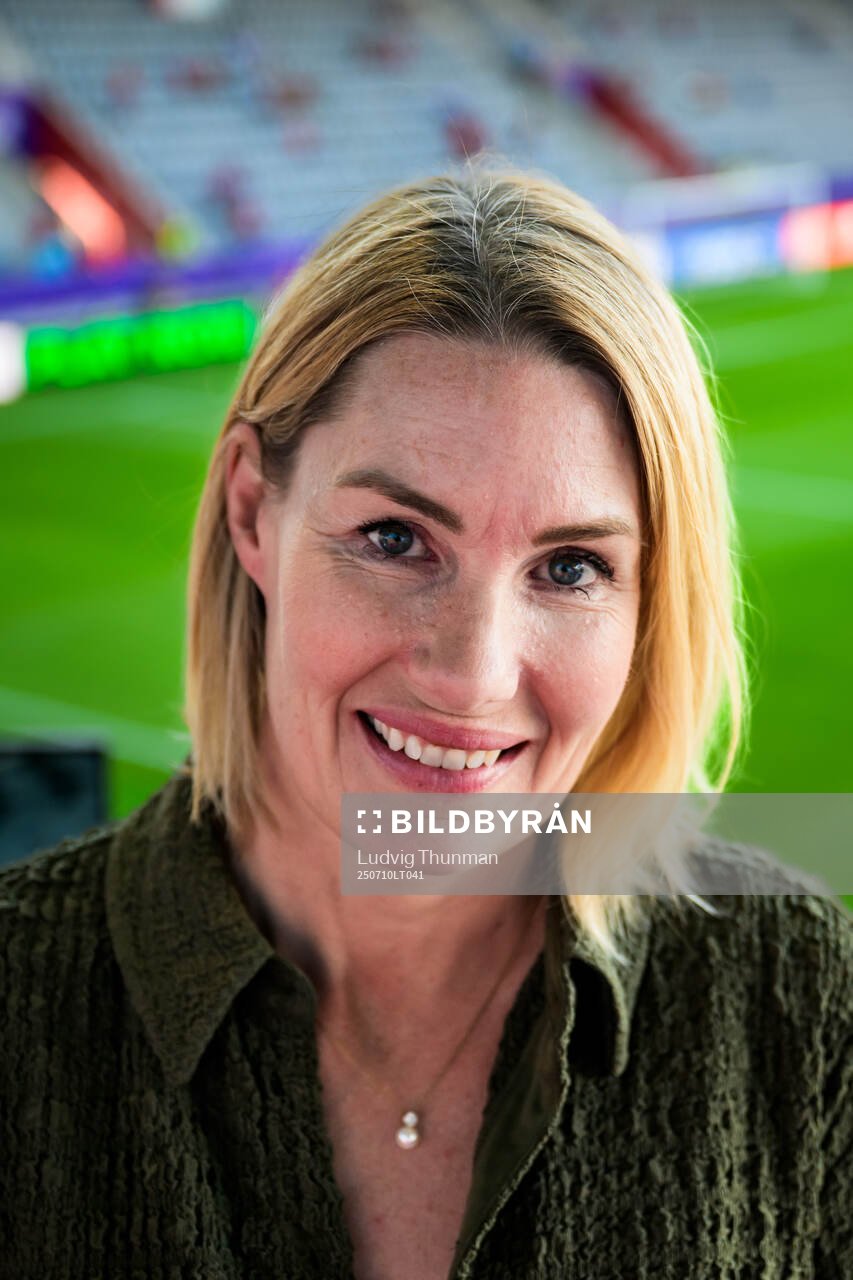 Swedish Public Television commentator Hanna Marklund