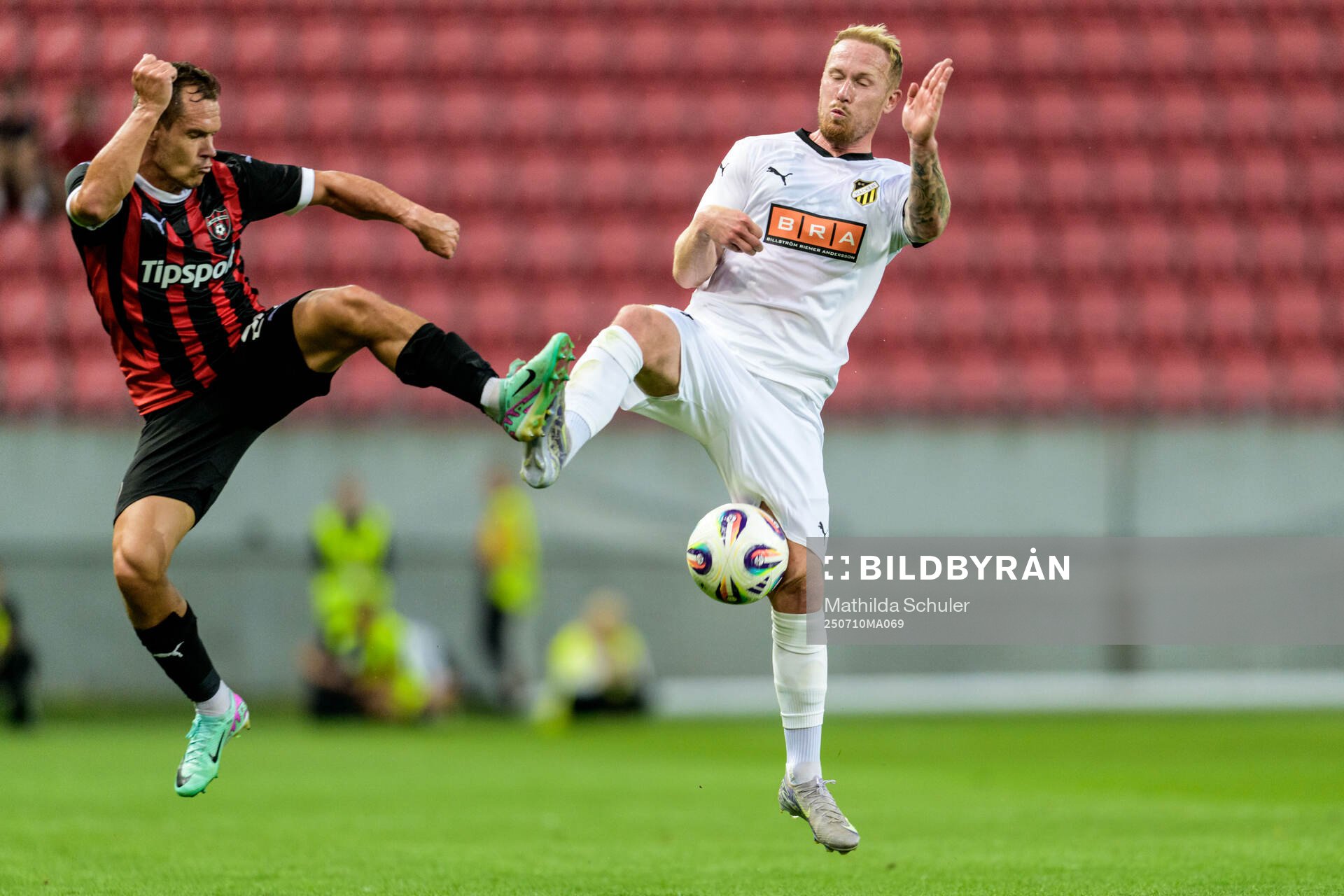 Martin Mikovic of Spartak Trnava and Mikkel Rygaard Jensen