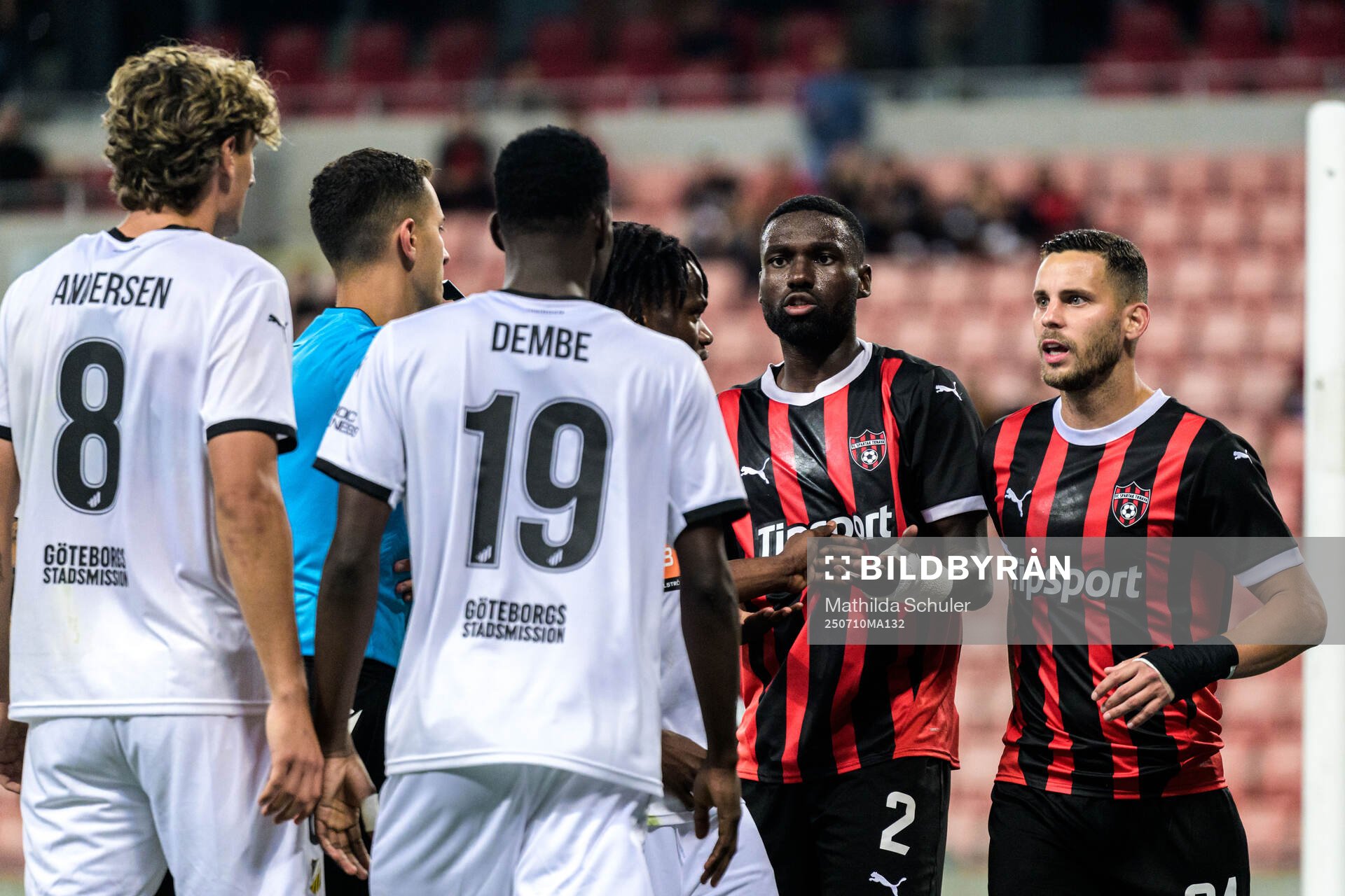 Patrick Nwadike and Kristian Kostrna of Spartak Trnava